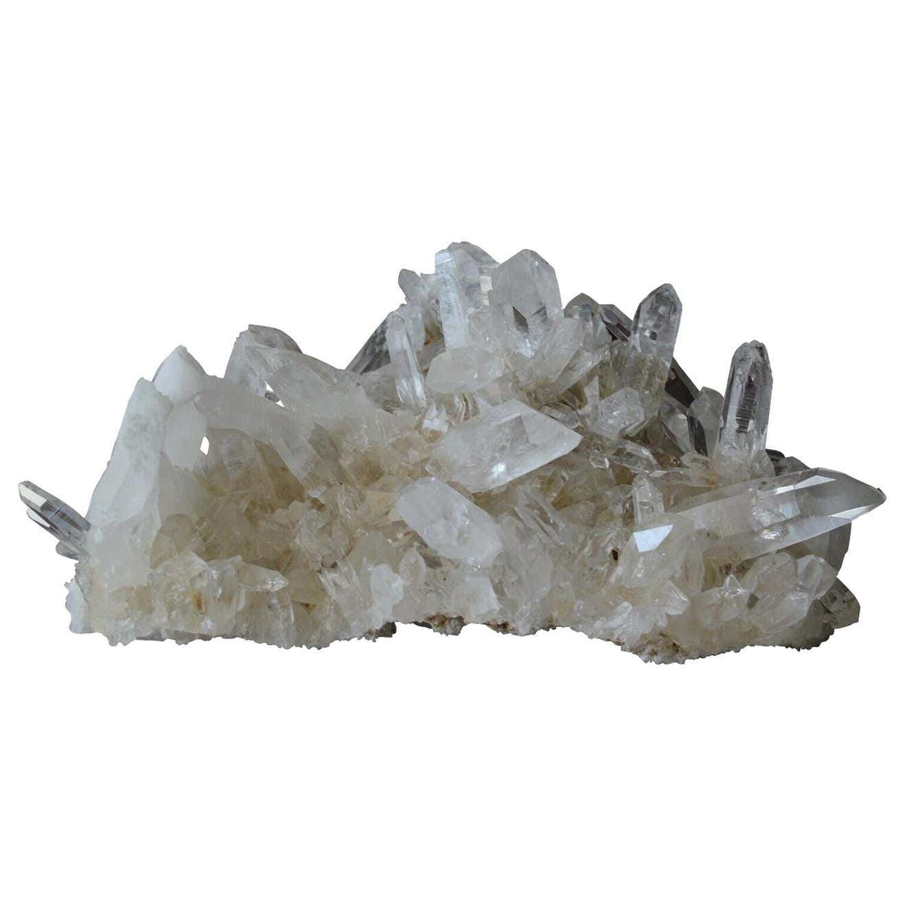 Rare Extra Large Natural Rock Crystal Quartz Cluster For Sale at 1stDibs