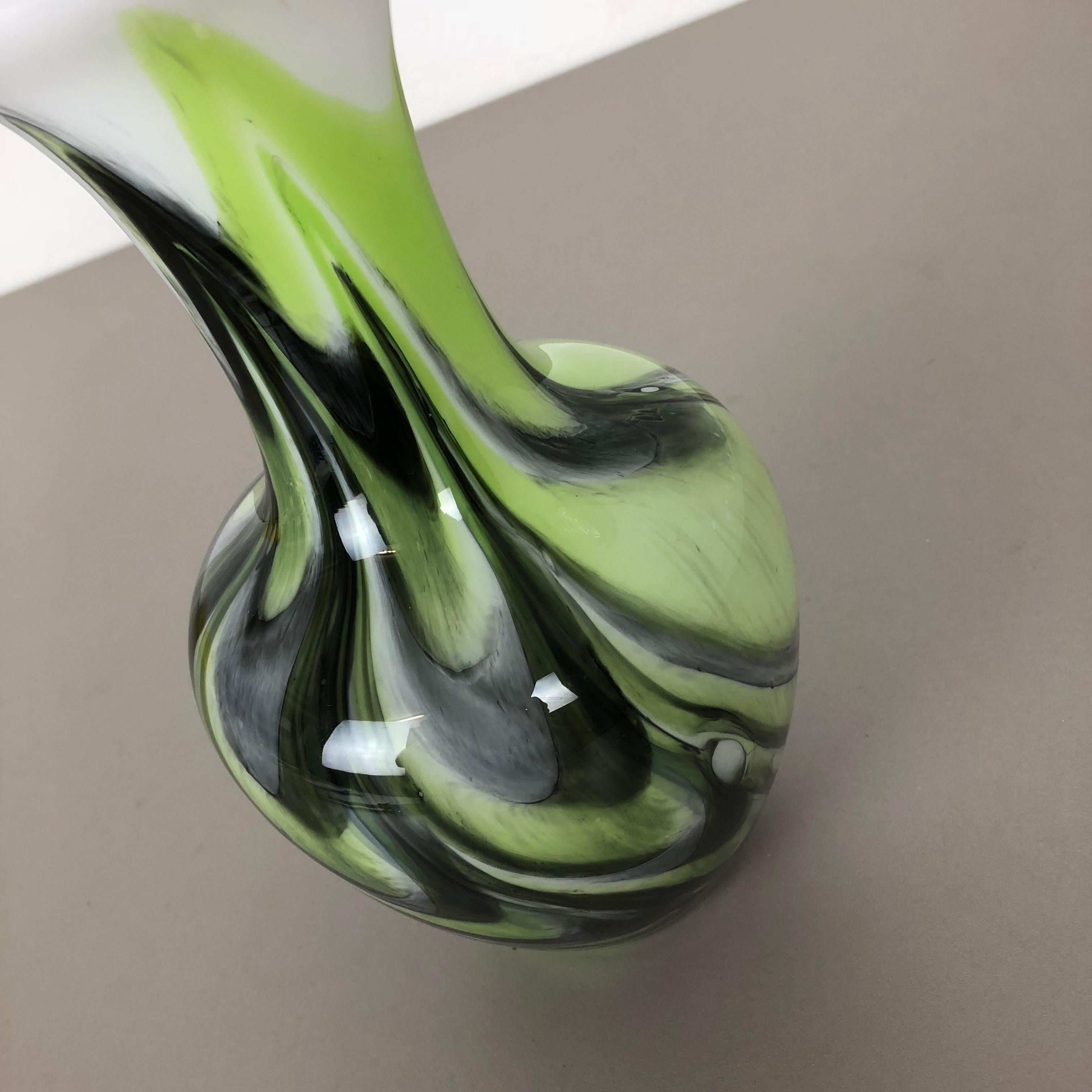 extra large green glass vase
