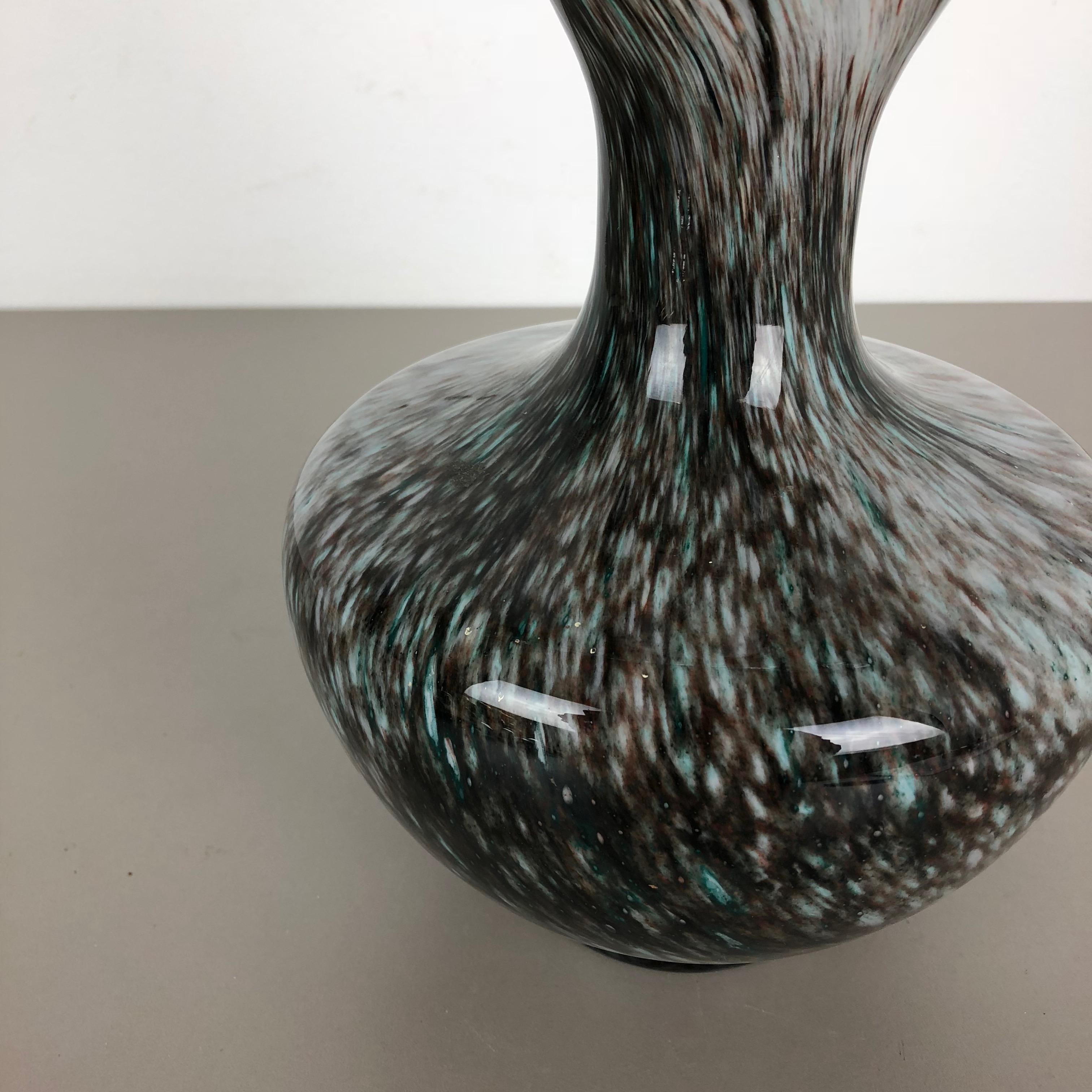 Rare Extra Large Vintage Pop Art Opaline Florence Glass Vase Design, Italy 1970s For Sale 3