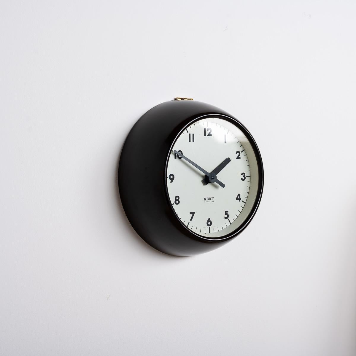 Rare Extra Small Vintage Bakelite Wall Clock by Gent of Leicester - IG221303C 3