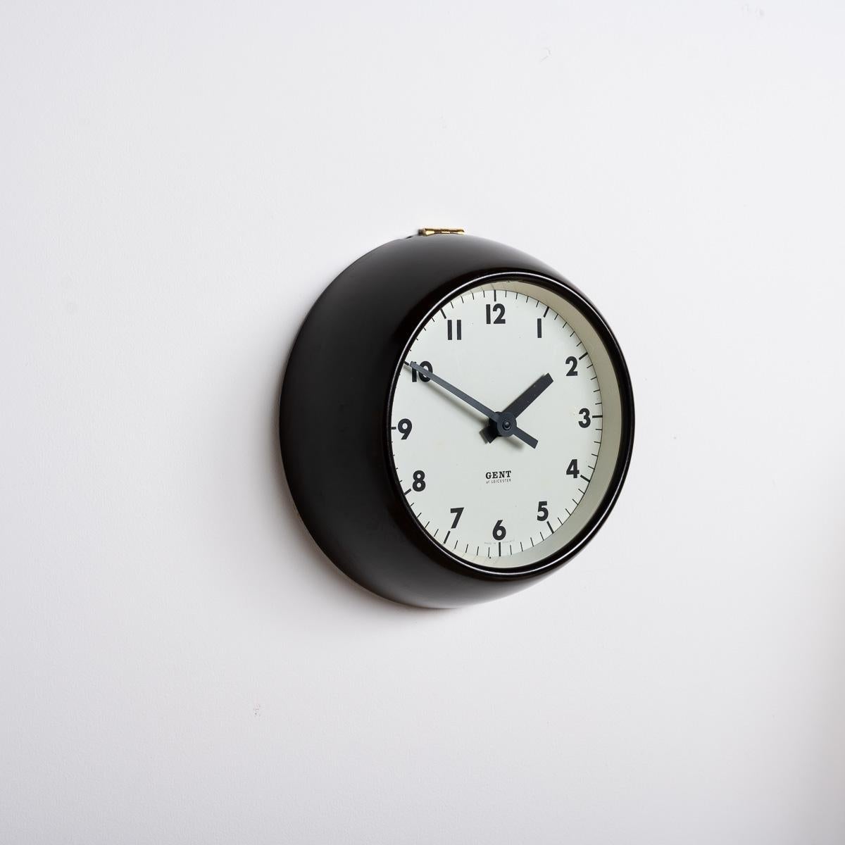 Rare Extra Small Vintage Bakelite Wall Clock by Gent of Leicester - IG221303C 4