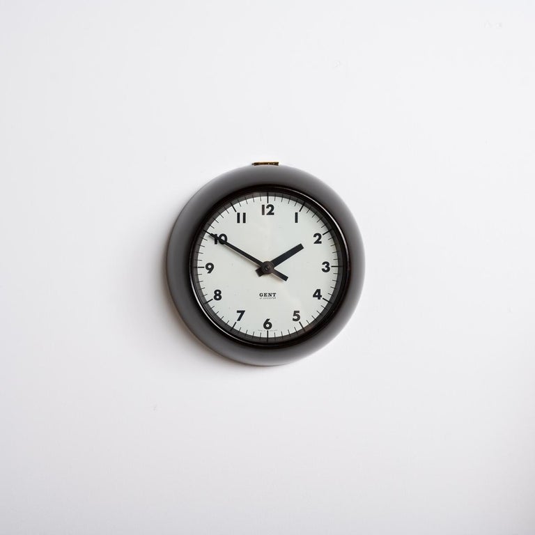 Horloge Bakélite Vintage GENT Leicester - Double Face, Années 40/50, électrique