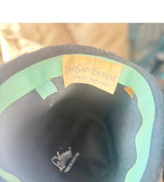 Rare F/W 1968 Yves Saint Laurent Vintage Jeweled Mohair Toque 1960s Hat Museum