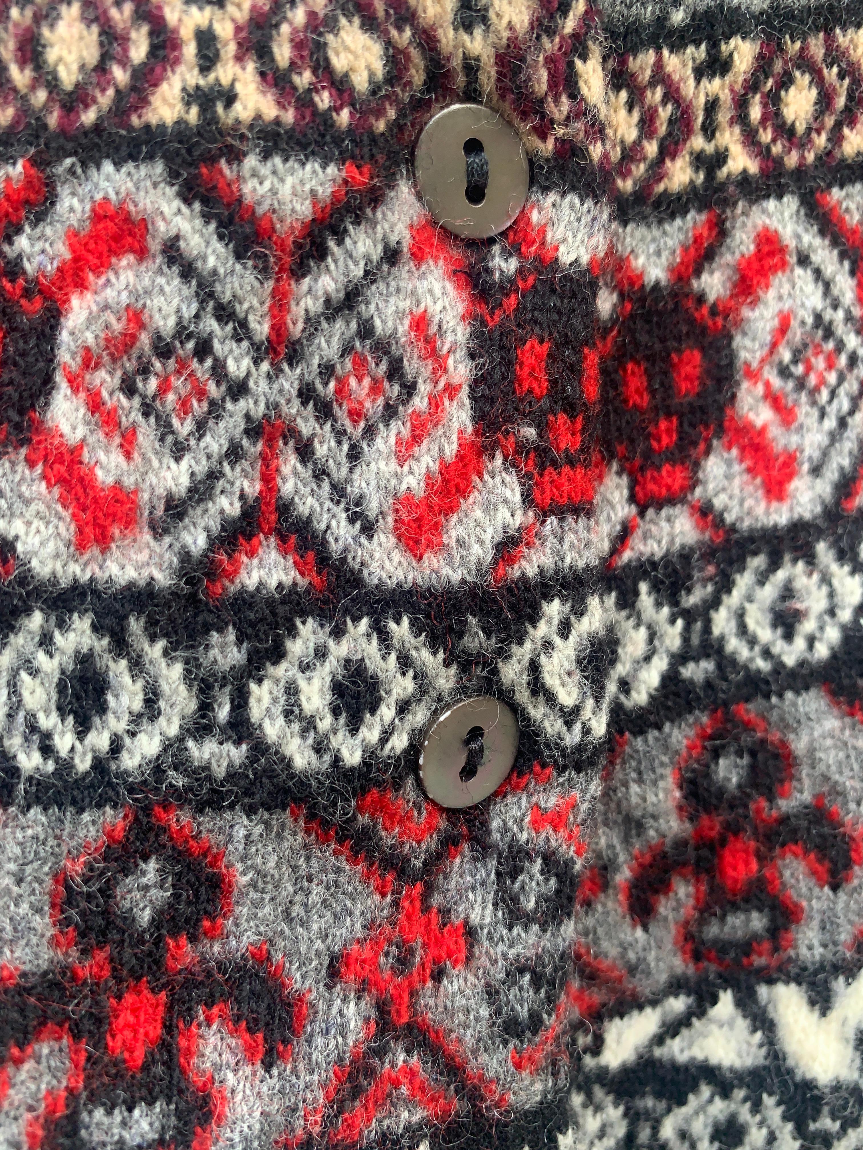 Rare F/W 2005 Alexander McQueen Pull / cardigan en laine bouillie Isle Of You en vente 7
