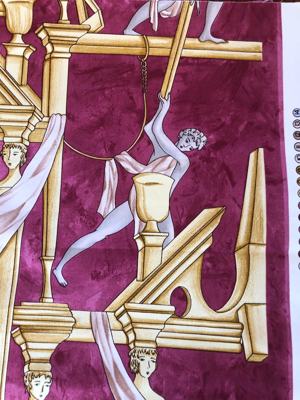 Raro panel de tela diseñado por Gio Ponti Italiano