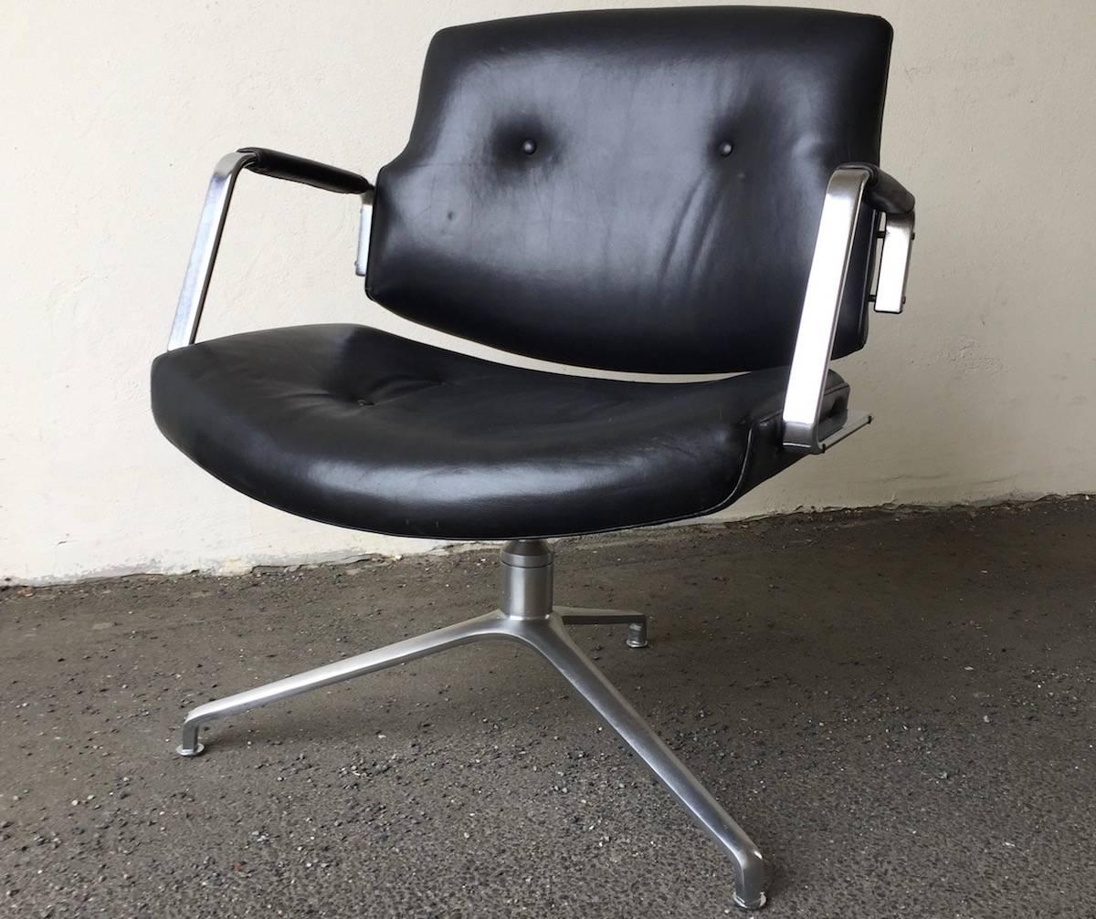 Mid-Century Modern Rare Fabricius and Kastholm FK84 Lounge Chair For Sale