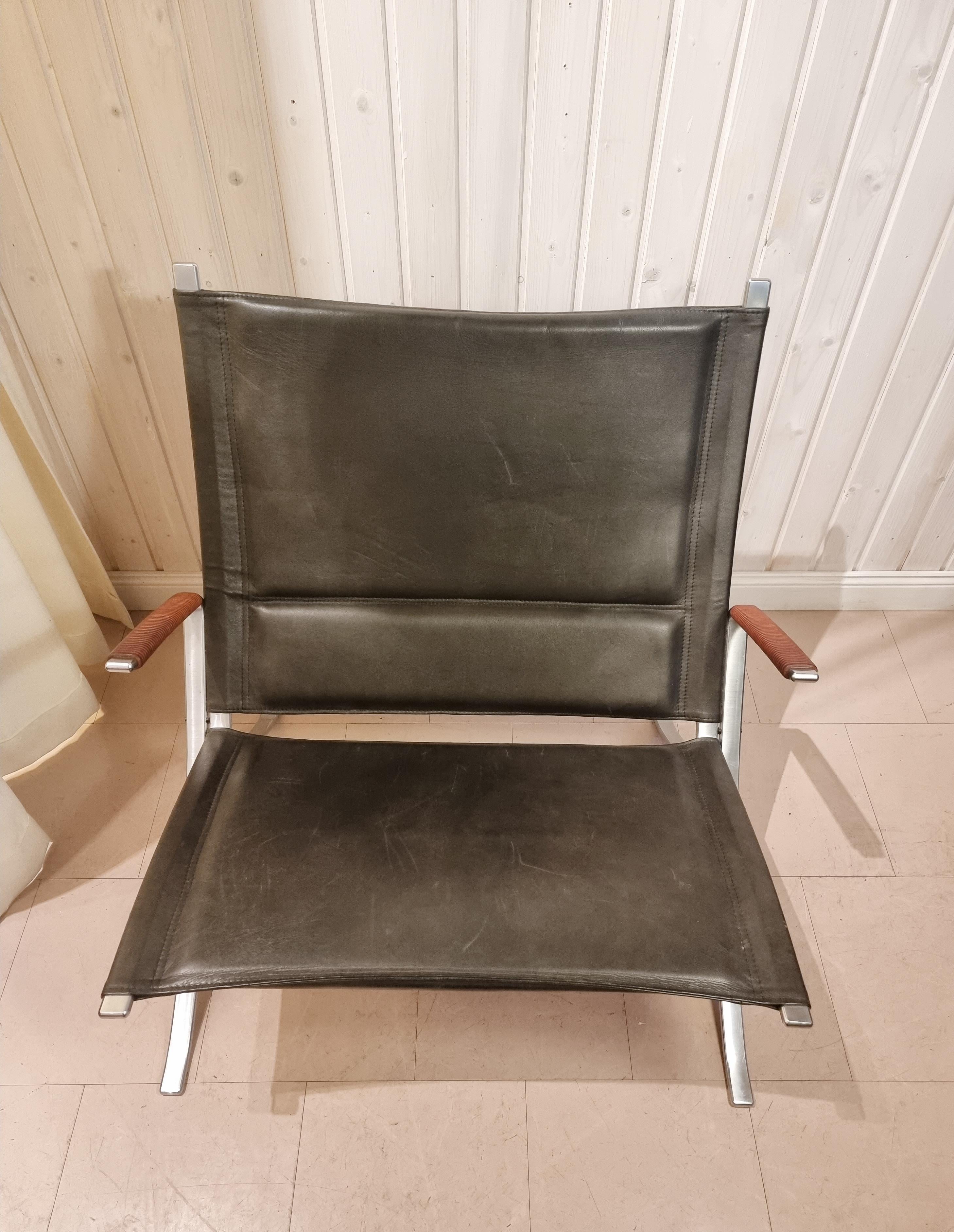Acier Fabricius & Kastholm fauteuil FK82/X rare, Kill International, moderne du milieu du siècle dernier