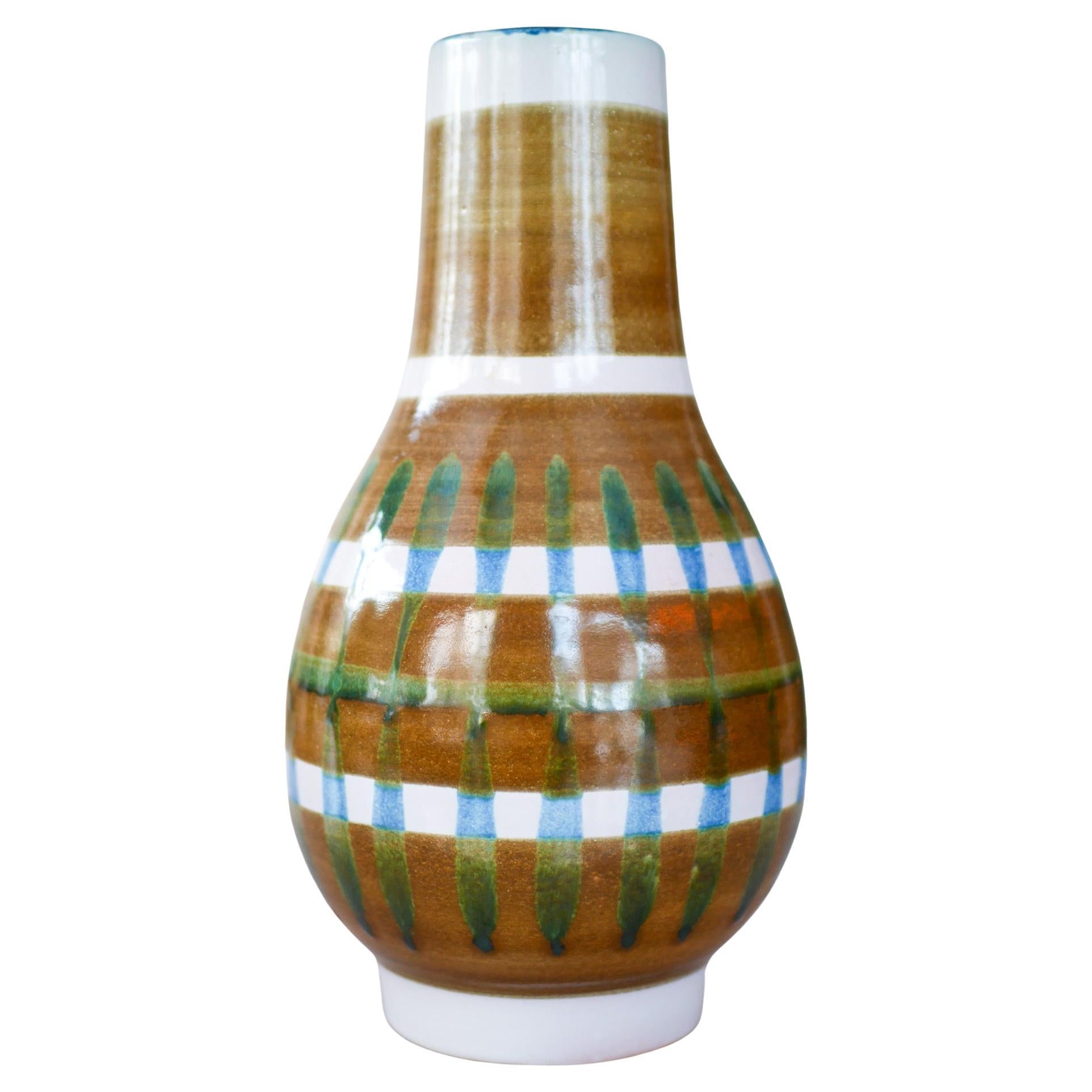 Rare vase "Faenza" d'Ingrid Atterberg pour Upsala Ekeby, Suède, 1960