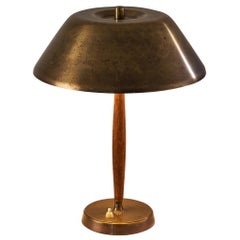 Rare lampe de table Falkenbergs Belysning 
6417
 en laiton et teck