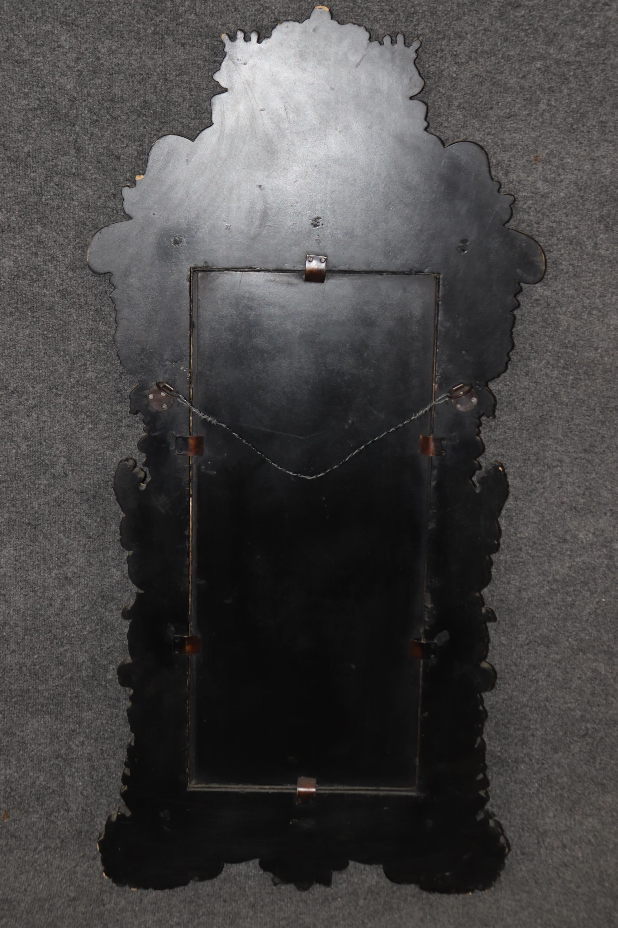 Rare Familial Coat of Arms Nickel Plated Cladded Wooden English Mirror For Sale 5
