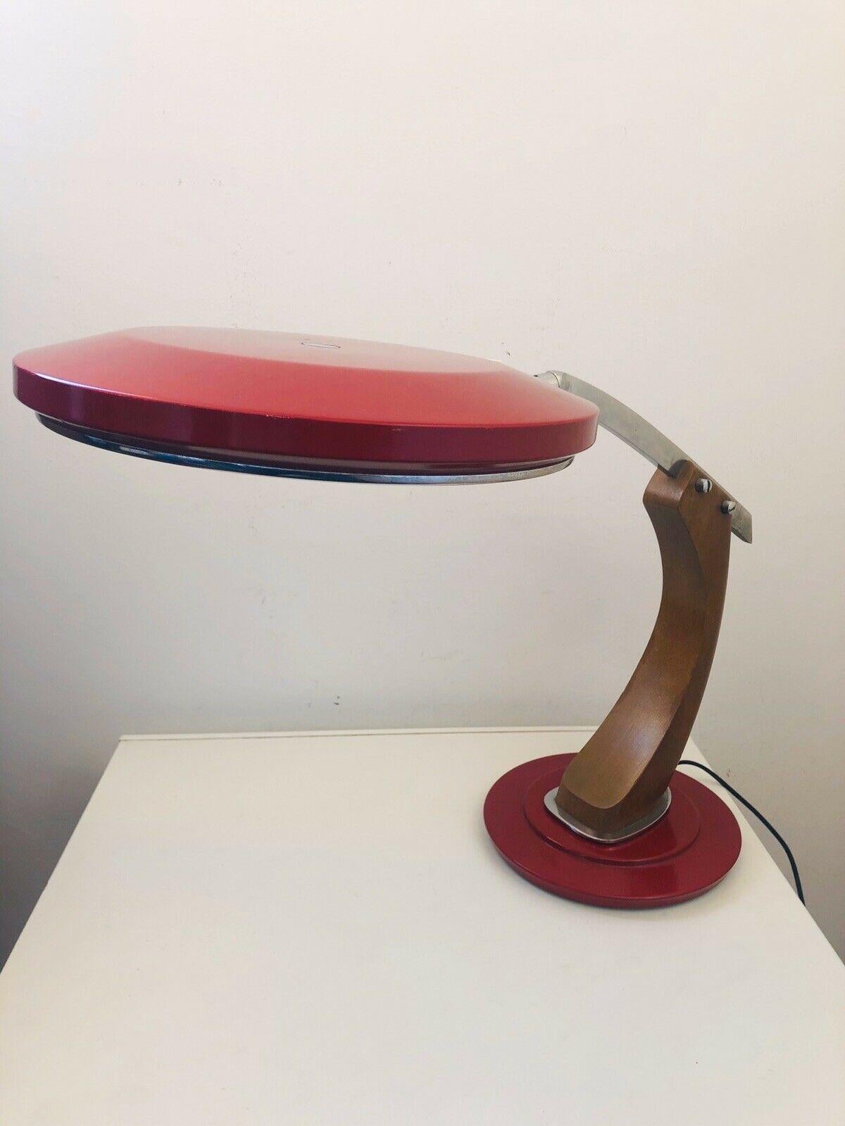 Mid-20th Century Rare Fase Madrit President Desk Lamp