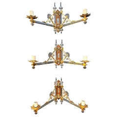 Rare F&C Osler Set of Aesthetic Movement Sconces 19th Century