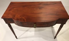 Rare Federal Inlaid Mahogany Server or Side Table with Drawer, circa 1790-1820