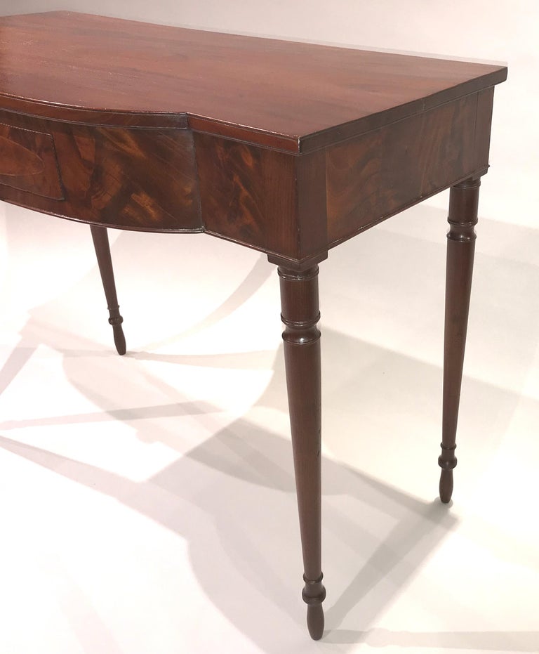 Server Table Federal Rare Federal Inlaid Mahogany Server or Side Table with Drawer, circa ...