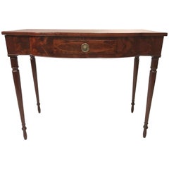 Rare Federal Inlaid Mahogany Server or Side Table with Drawer, circa 1790-1820
