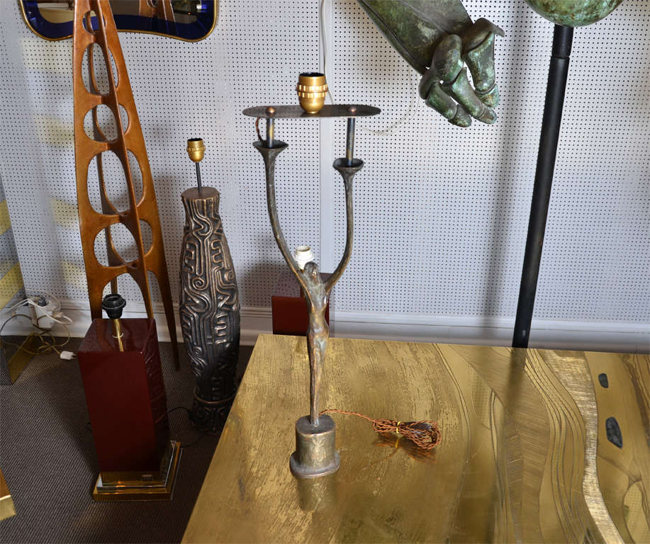 Rare lampe de bureau Felix Agostini en vente 3