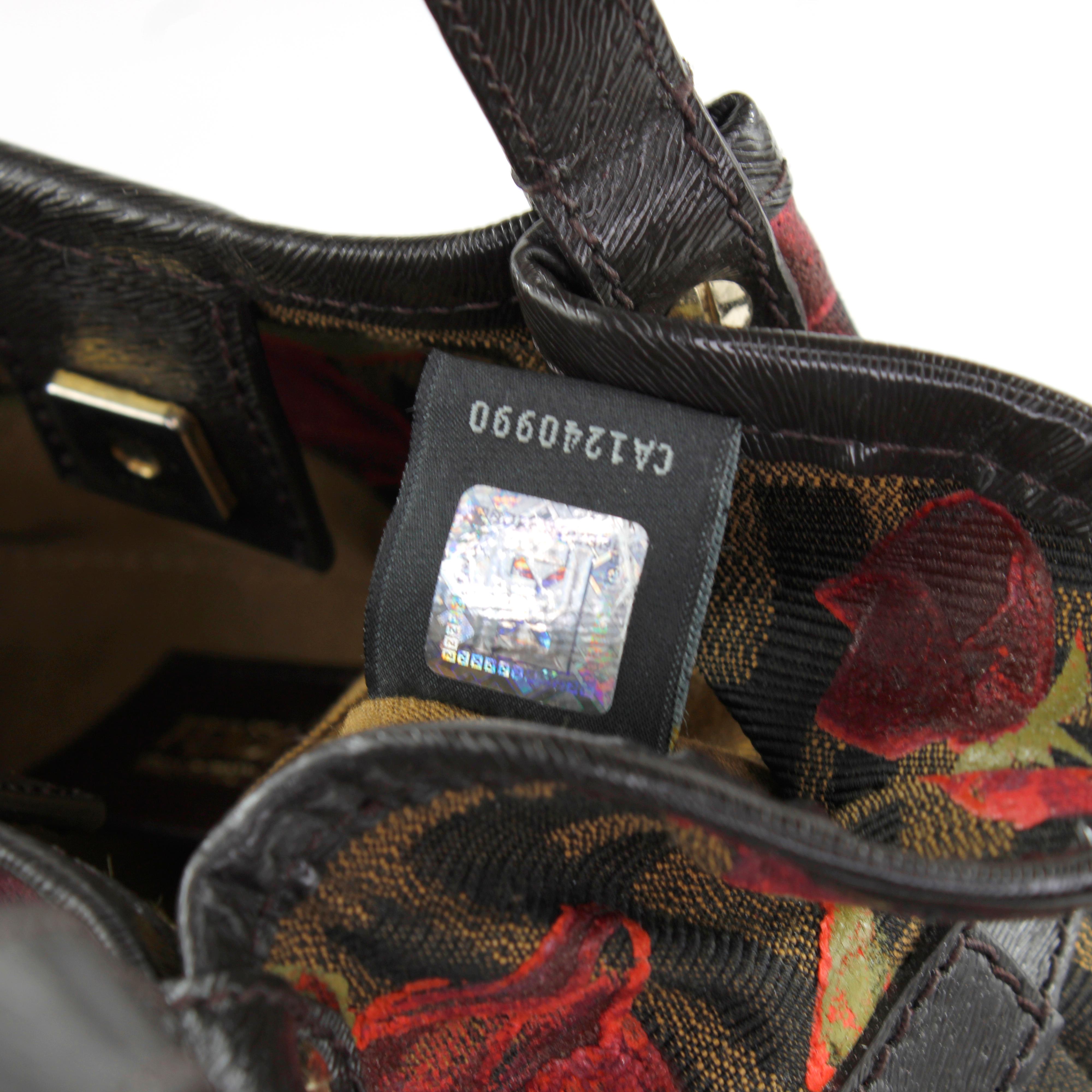 Rare Fendi Hand-painted Zucca Bag For Sale 5