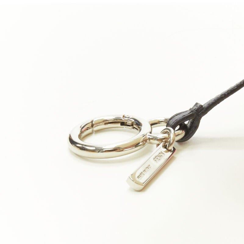 raro FENDI Karlito 2014 Large limited pink mink fox fur bag charming keyring in vendita 3