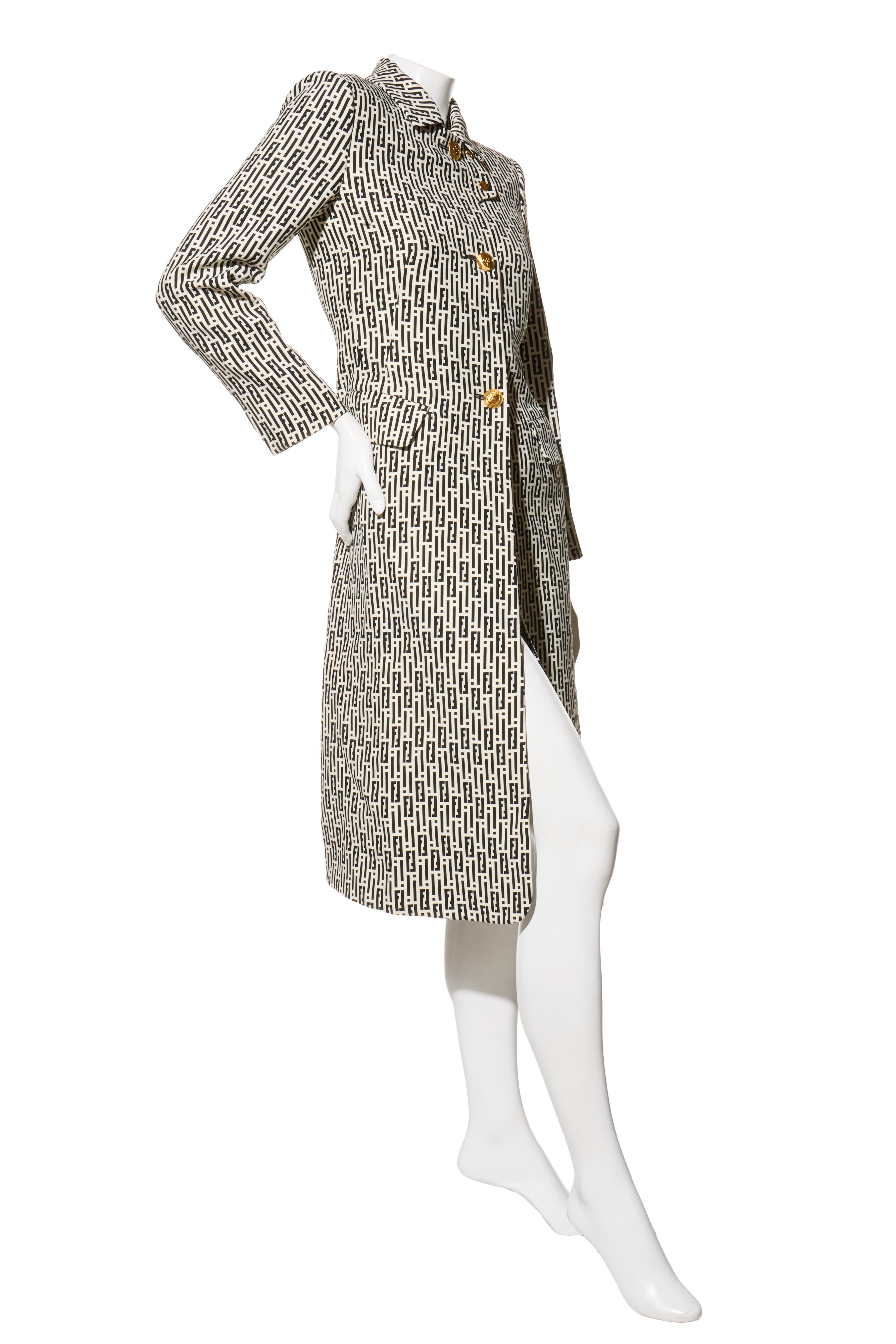 Raro set di abiti con gonna a 3 pezzi in lana e seta Monogram di Fendi in vendita 7
