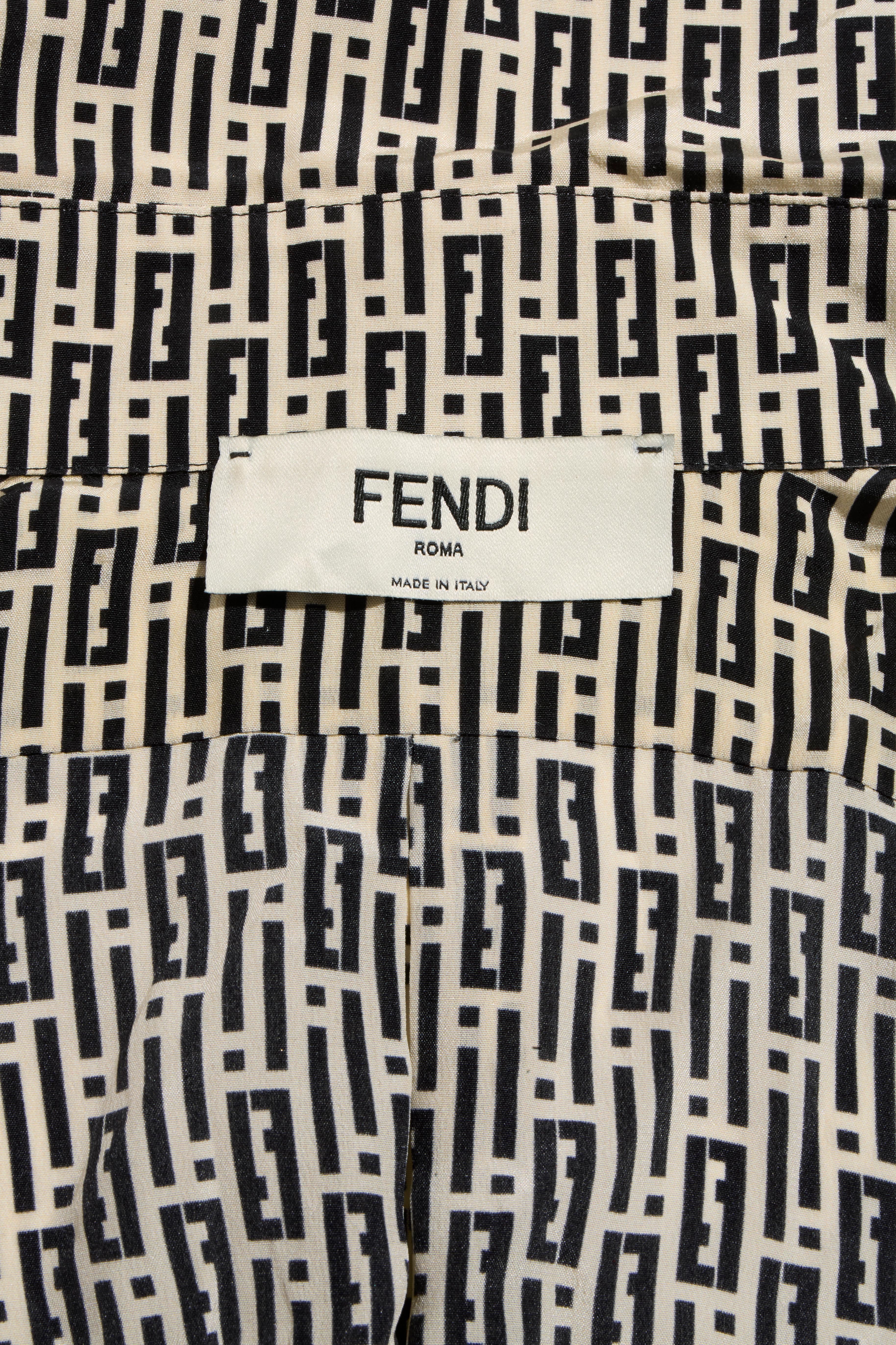 Raro set di abiti con gonna a 3 pezzi in lana e seta Monogram di Fendi in vendita 14