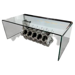 Rare Ferrari Formula One V10 Engine Block Coffee Table F1 Motorsport Automobilia
