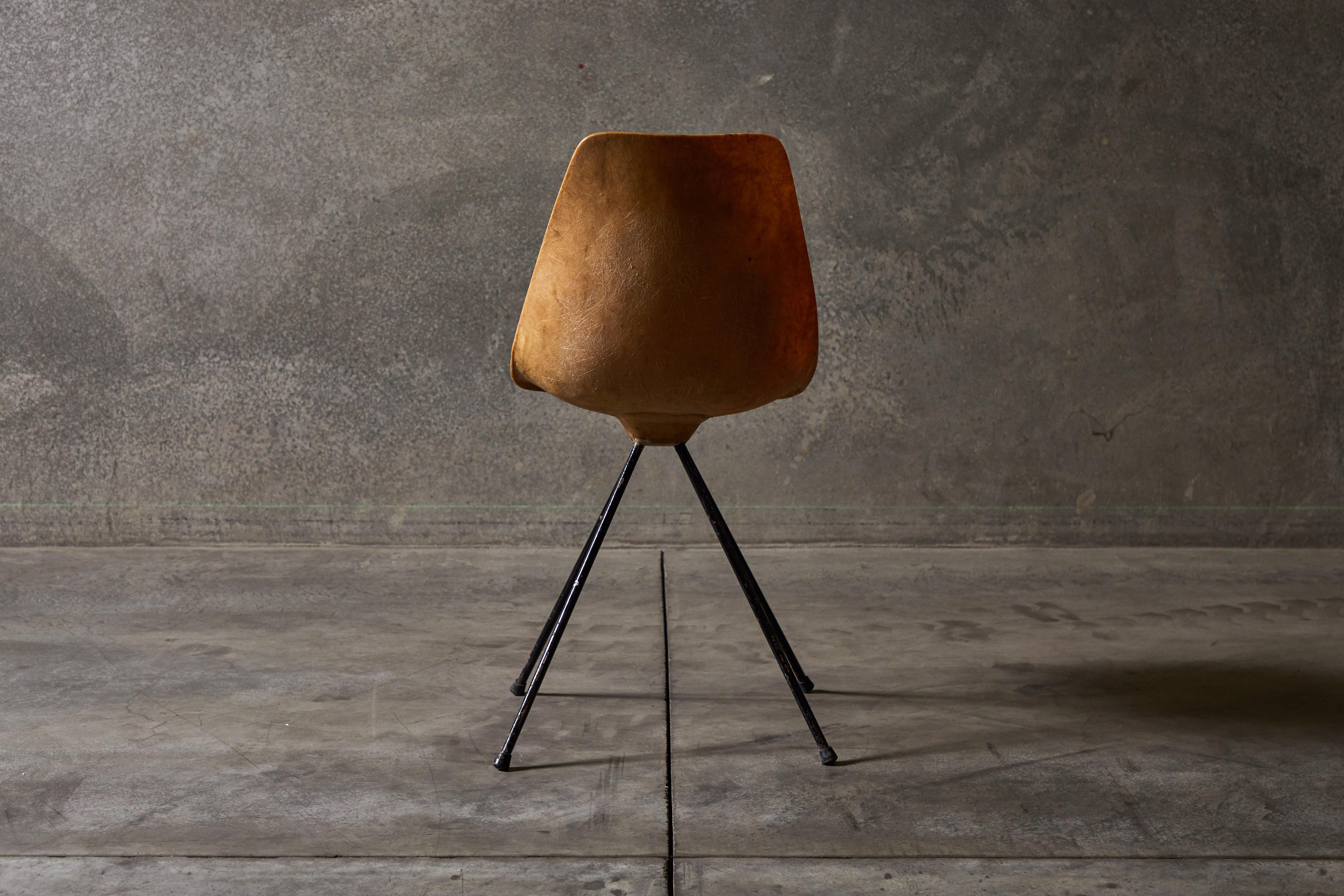 Mid-20th Century Rare Fiberglass Chair by Jean-René Picard
