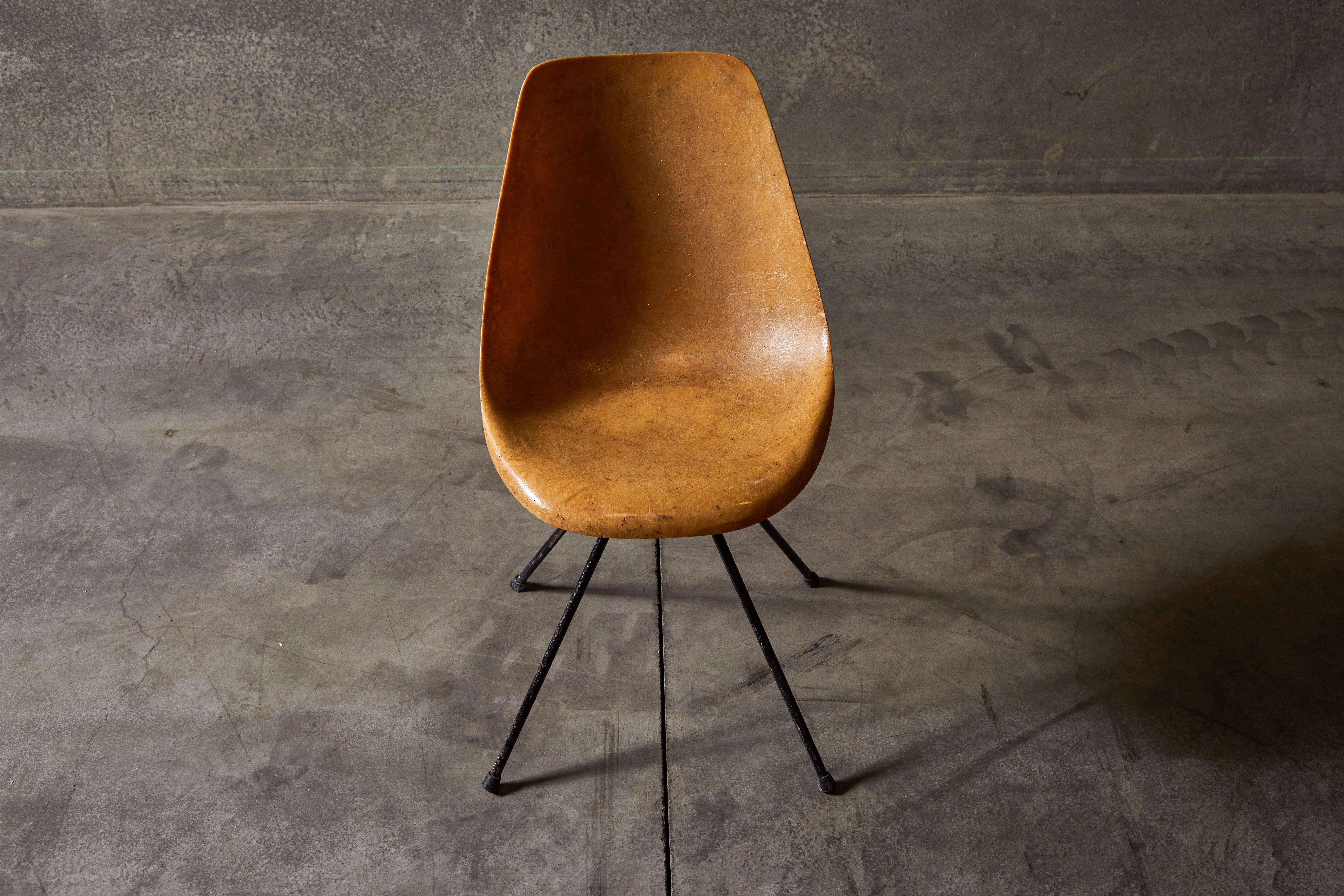 Rare Fiberglass Chair by Jean-René Picard 1