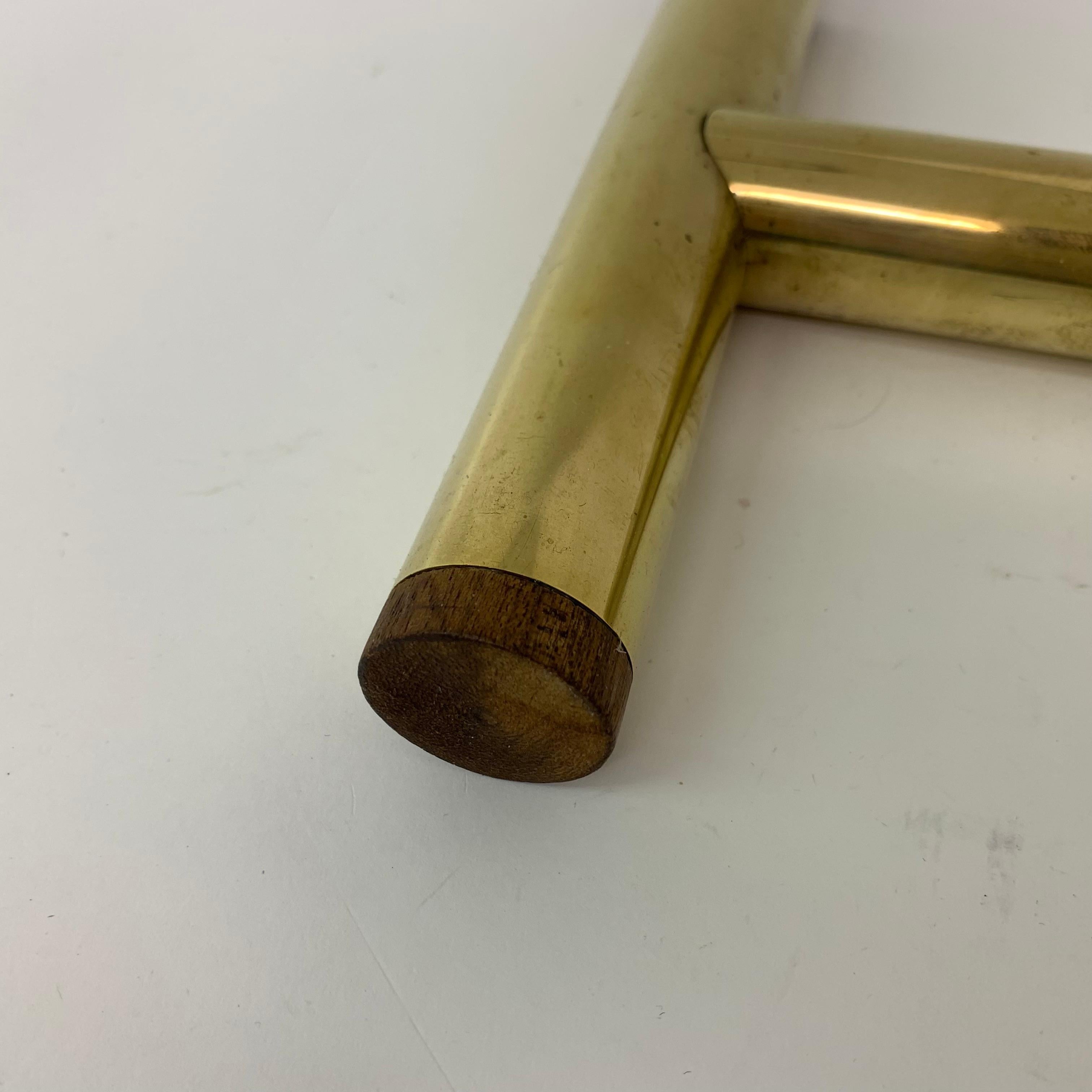 Rara lámpara de mesa de latón de los años cincuenta, años 50 en venta 12