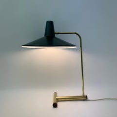 Rare lampe de table en laiton des années 50, 1950