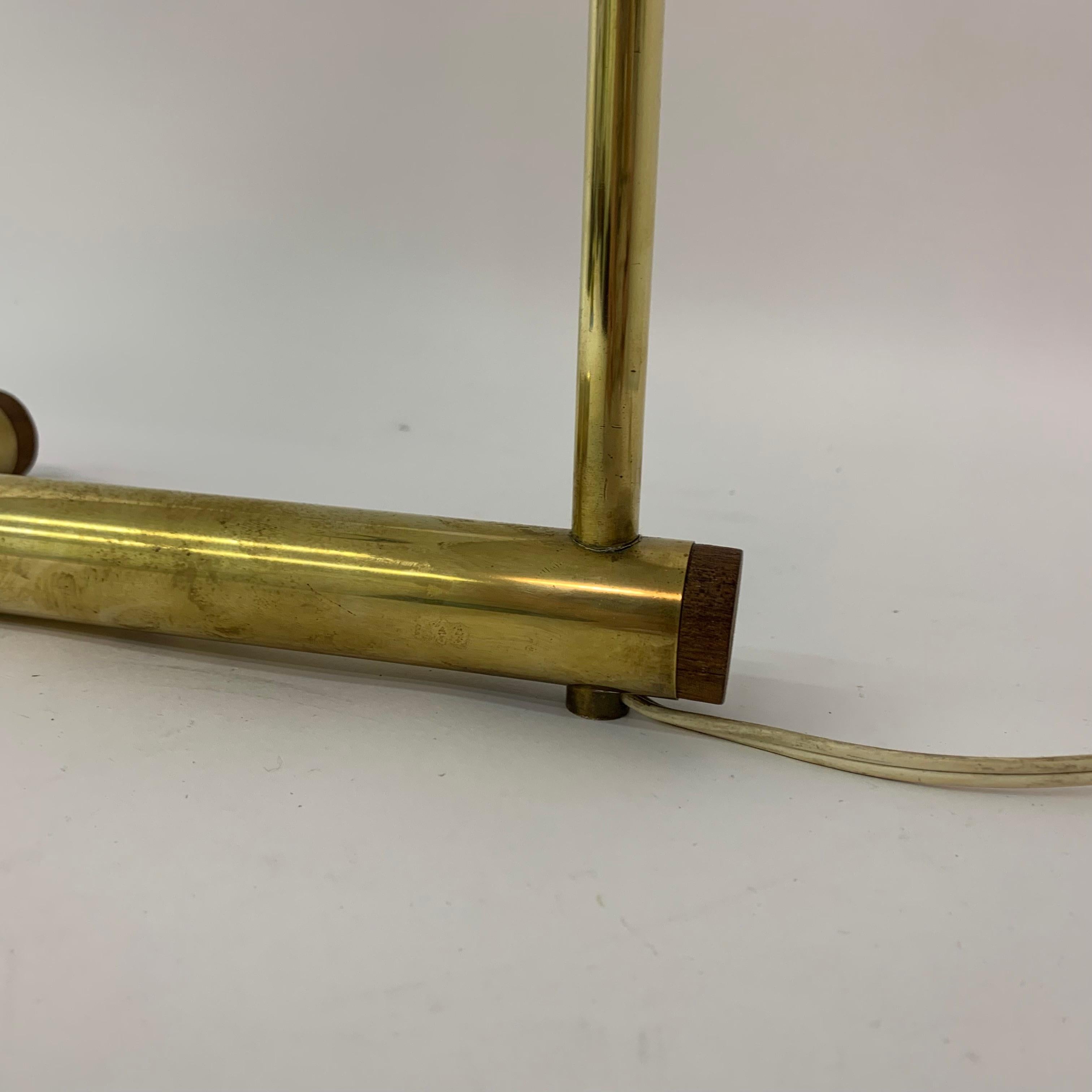 Rare Fifties Brass Table Lamp, 1950s For Sale 13