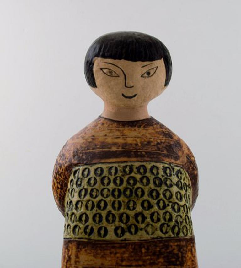 Rare Figure, Lisa Larson for Gustavsberg, Japanese In Excellent Condition In Copenhagen, DK