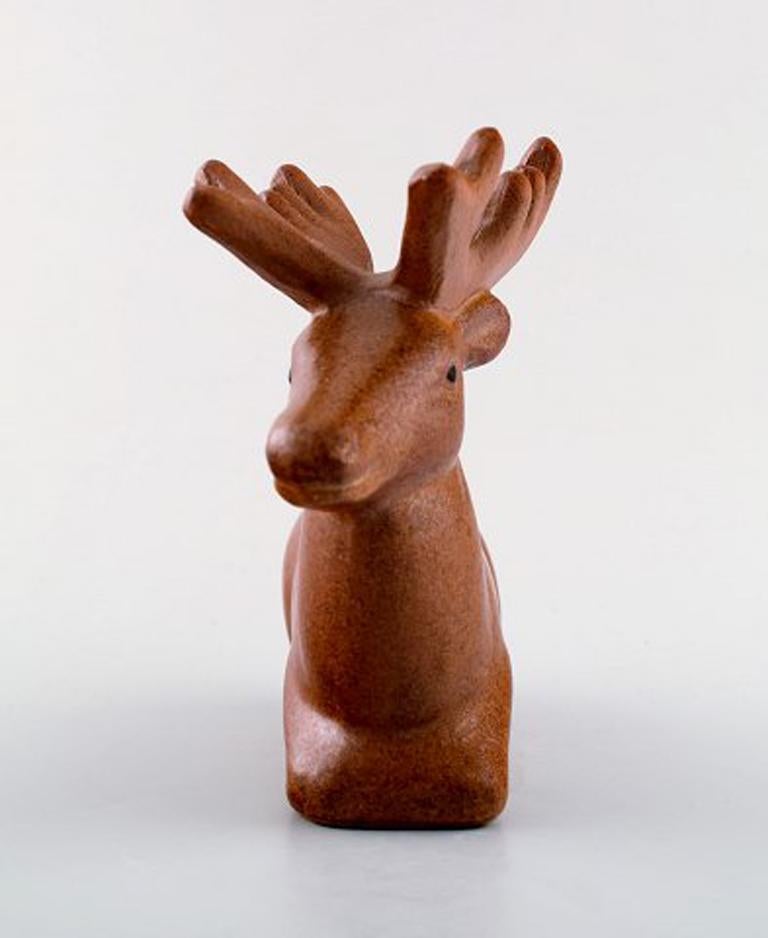 Rare figure, Lisa Larson for Jie Stengods-ateljé. Deer. Glazed ceramics.
Stamped.
Measures: 17 cm x 13 cm.
In perfect condition.