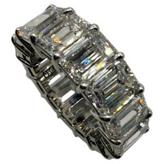 Rare find 1ct each diamond eternity ring GIA certified PLATINUM