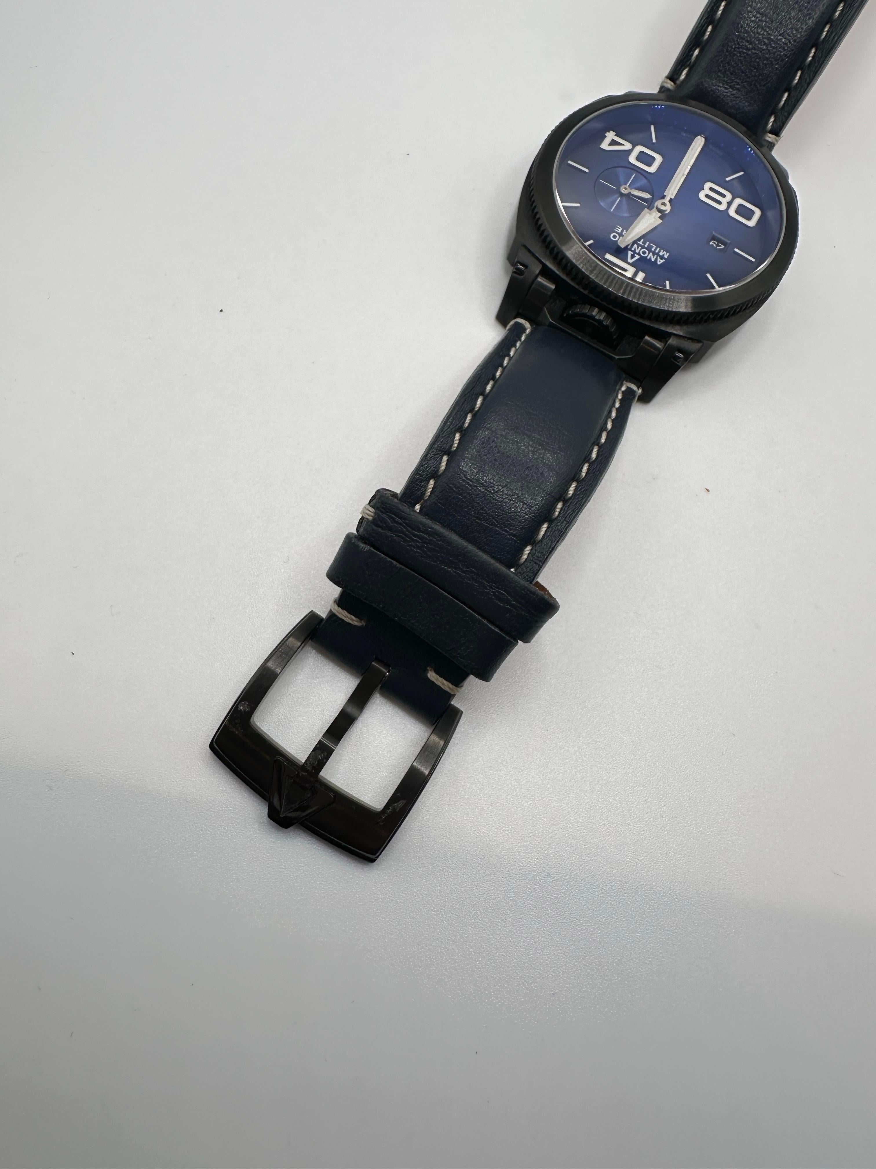 Rare Find! Anonimo Militare mens watch Stainless steel automatic original For Sale 7
