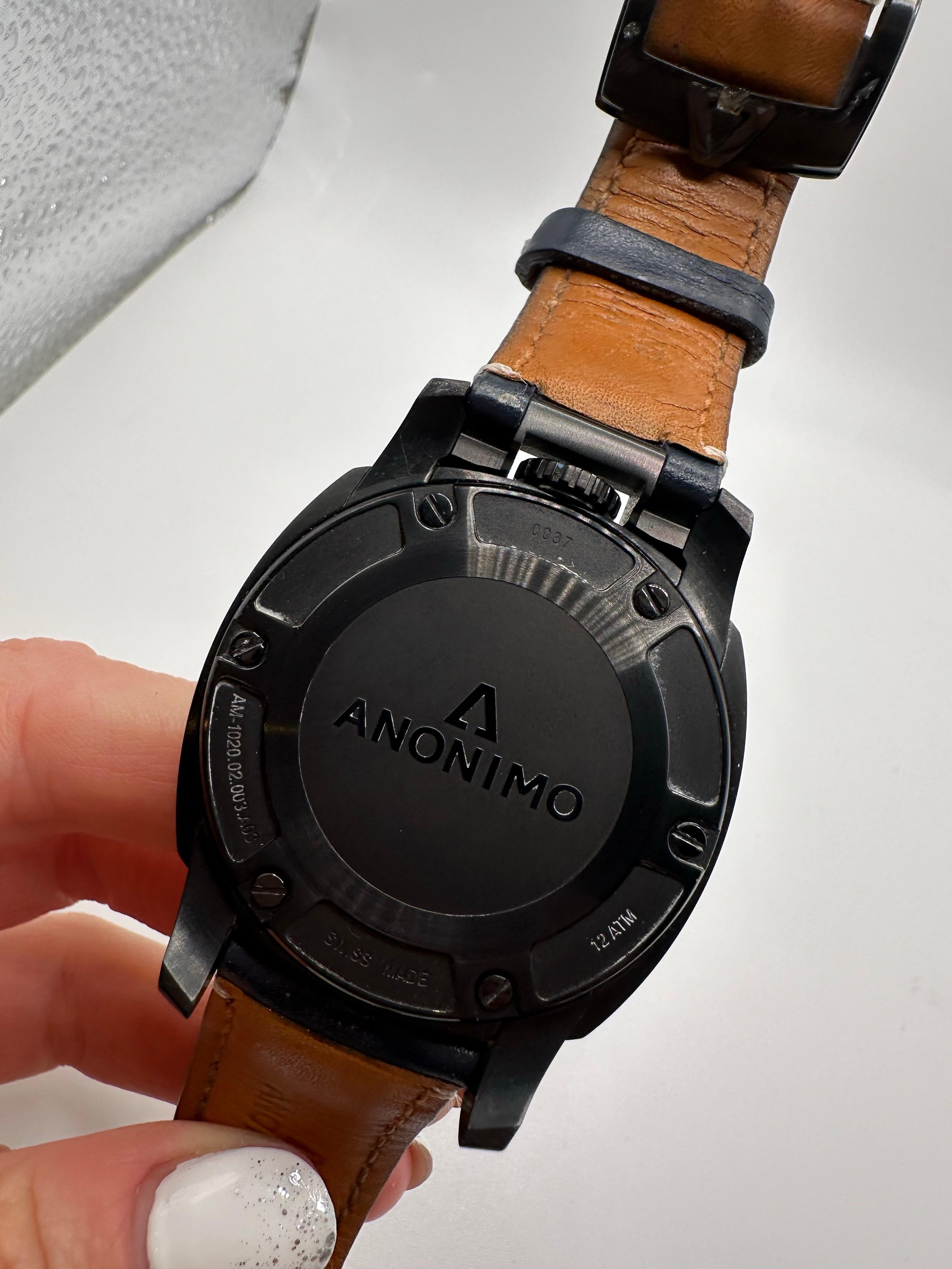 Rare Find! Anonimo Militare mens watch Stainless steel automatic original For Sale 3