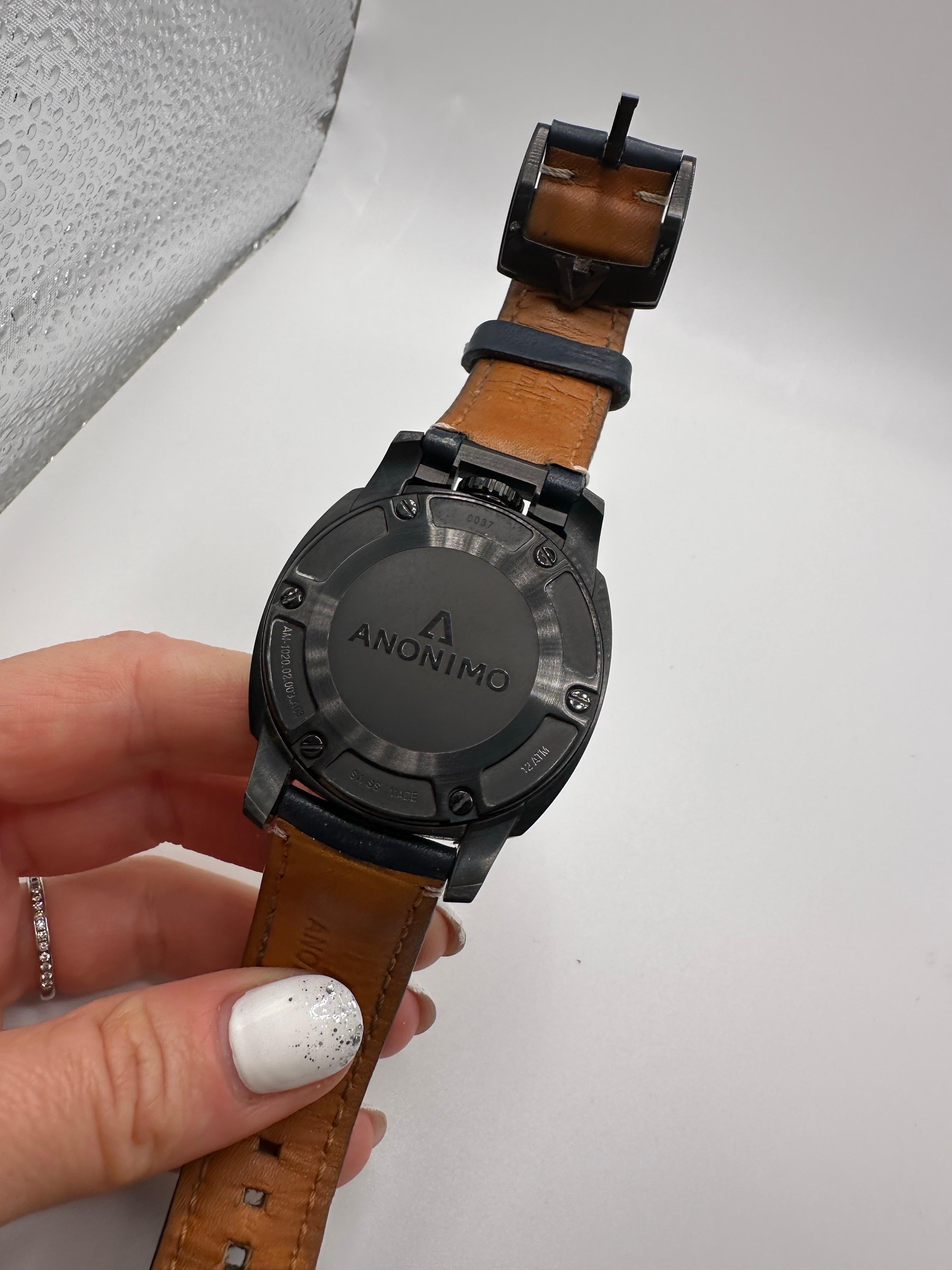 Rare Find! Anonimo Militare mens watch Stainless steel automatic original For Sale 4