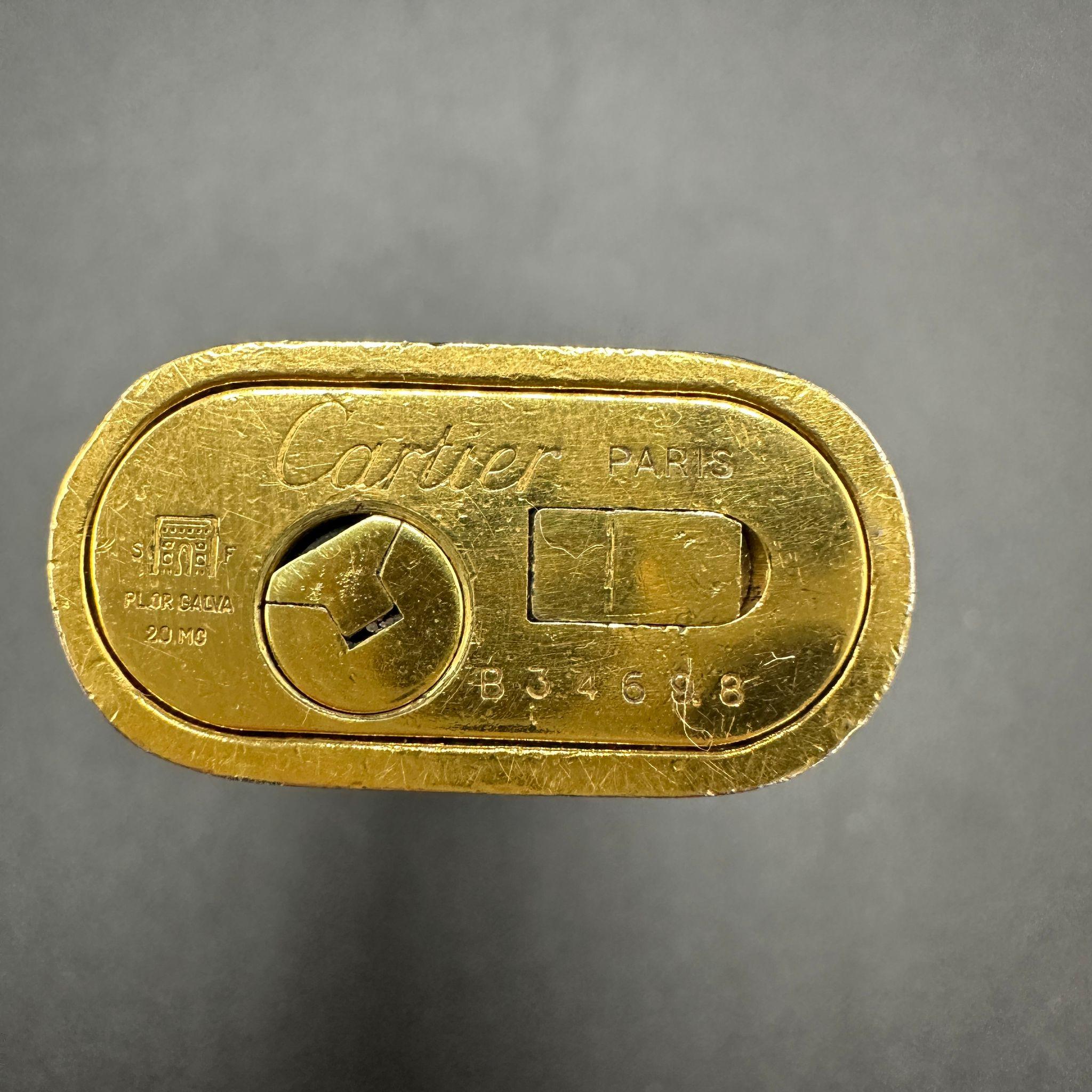 Rare Find Cartier “Royking” “Circa 1970” 18k Gold & Cream Lacquer With Case In Excellent Condition In New York, NY
