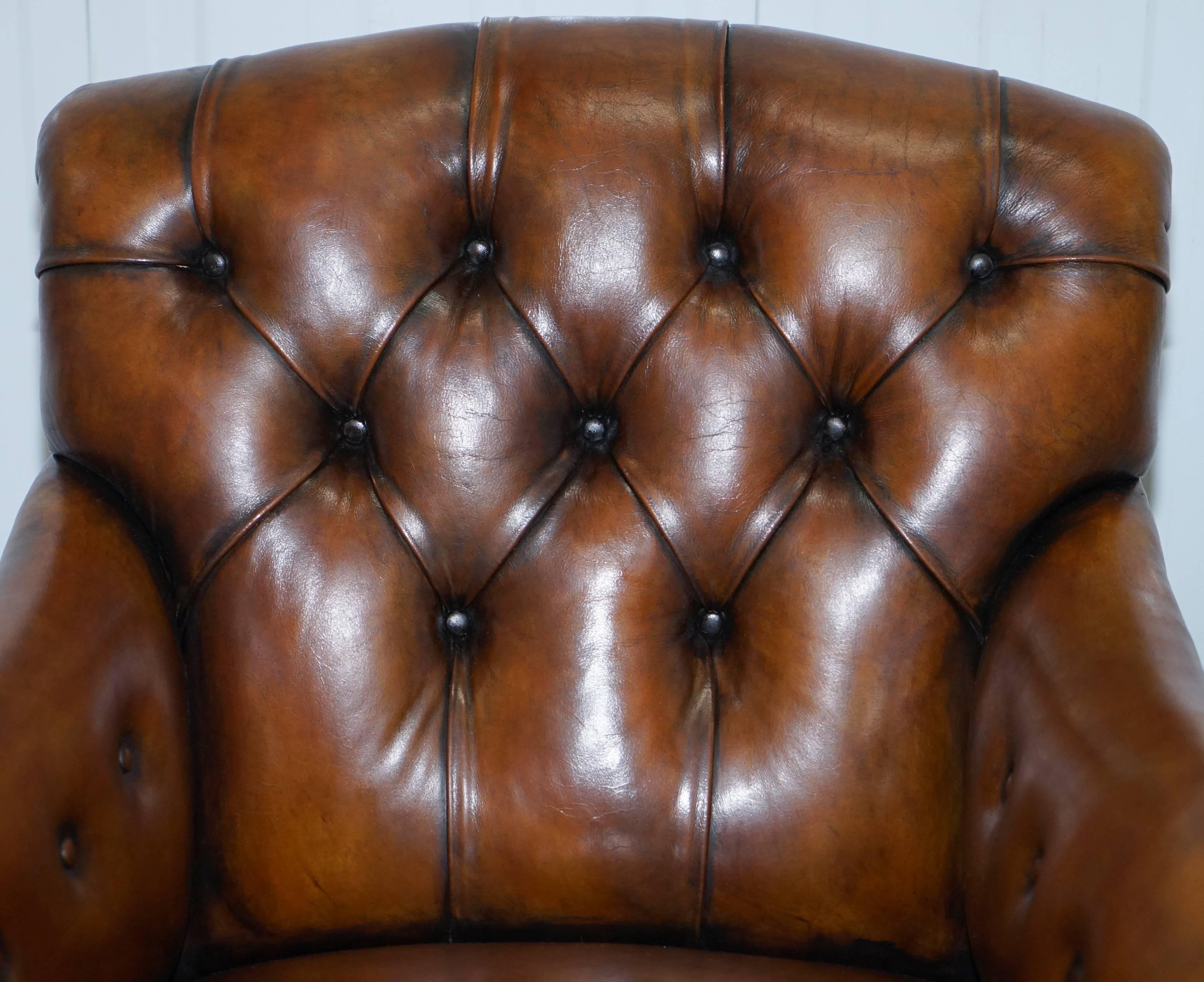 19th Century Rare Find Early Victorian Walnut Howard and Son's Fully Restored Club Armchair