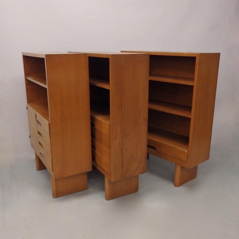 Rare Find Three Gilbert Rohde for Herman Miller Art Deco Bookshelf ...