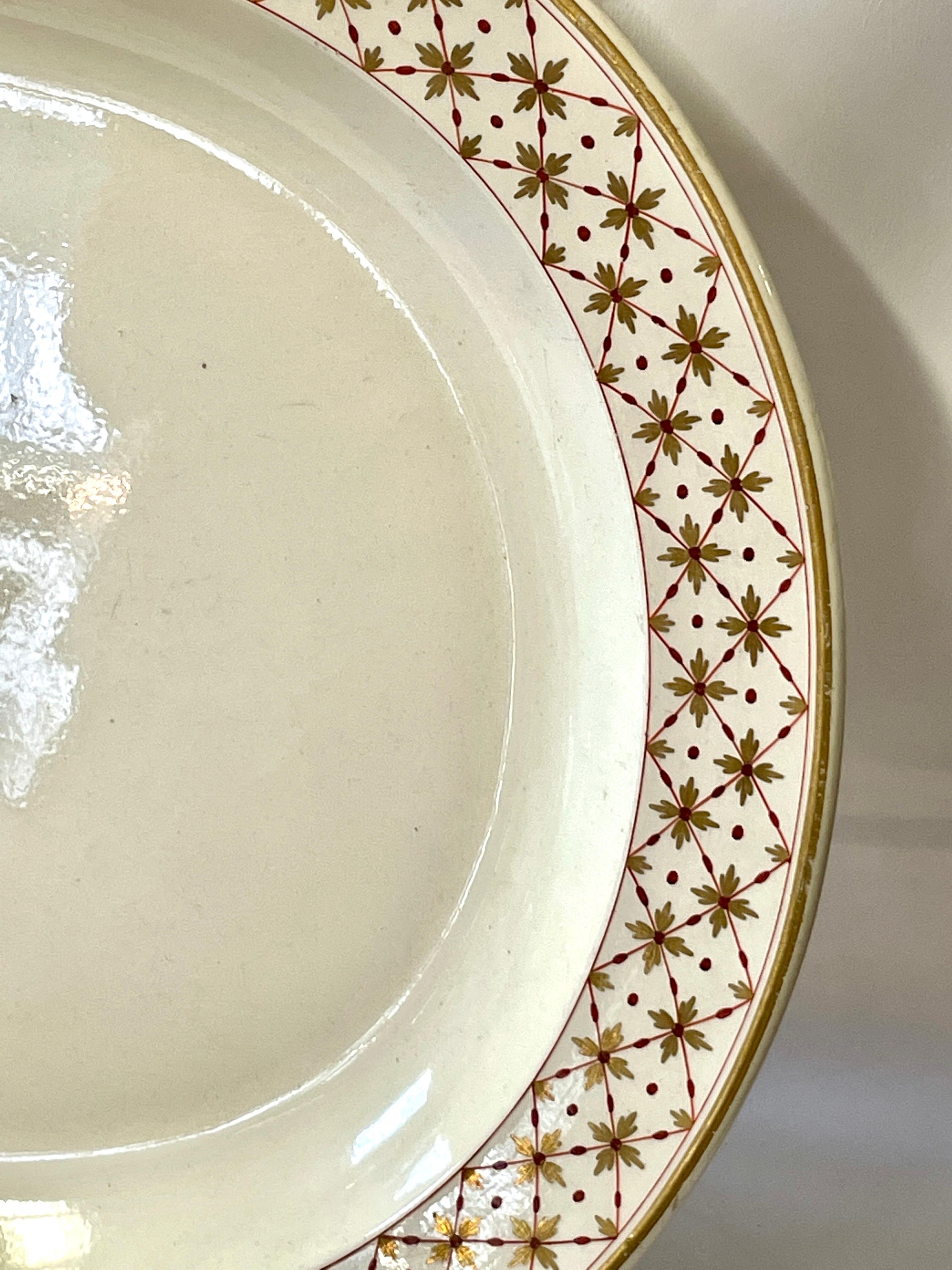 Rare & Fine Antique English 18th C. Wedgwood Creamware 7 Pc. Armorial Set In Good Condition In CHARLESTON, SC