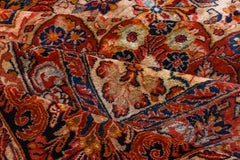 Rare and Fine Antique Persian Sarouk Carpet, Ivory Field, circa 1940s