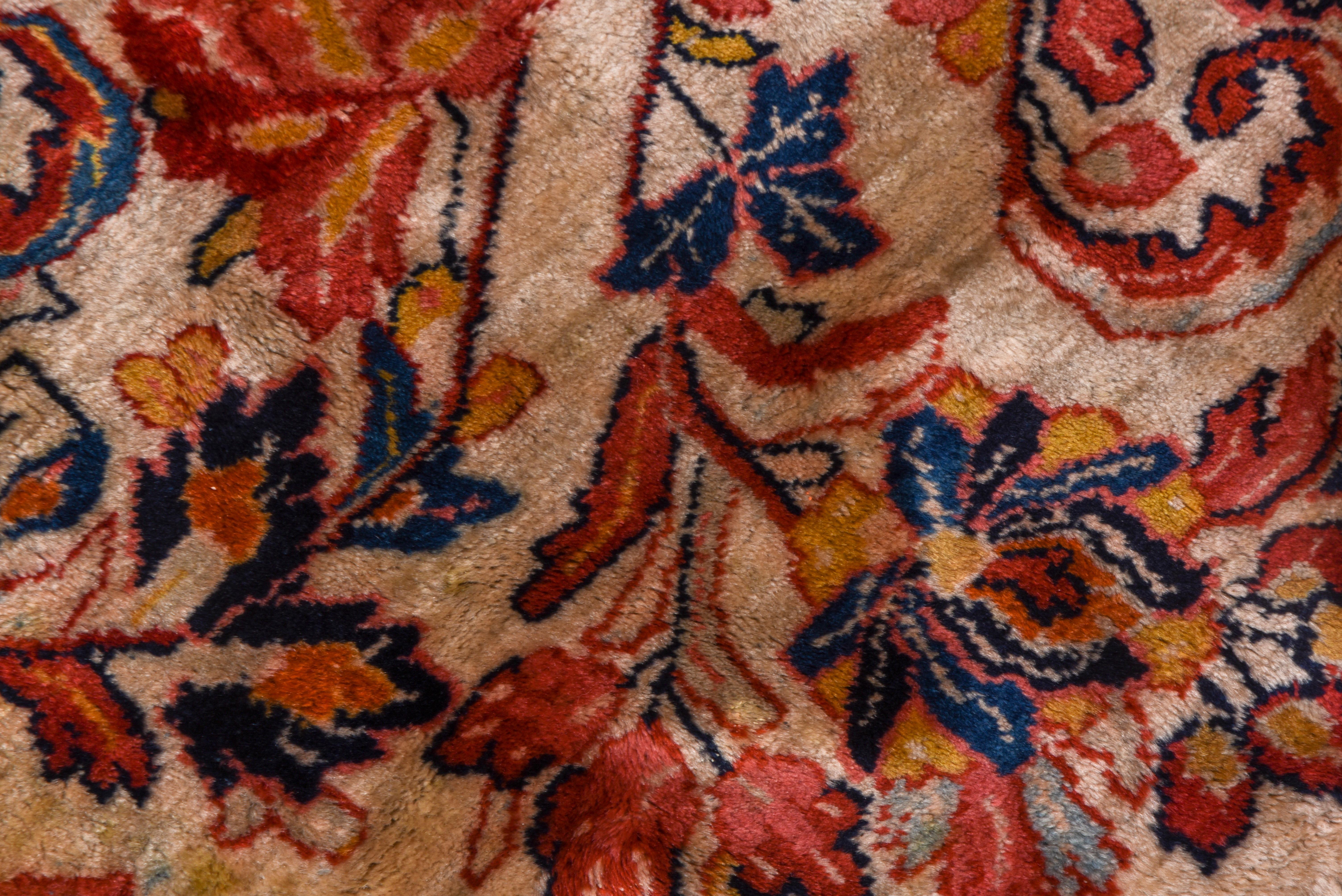 Mid-20th Century Rare and Fine Antique Persian Sarouk Carpet, Ivory Field, circa 1940s For Sale