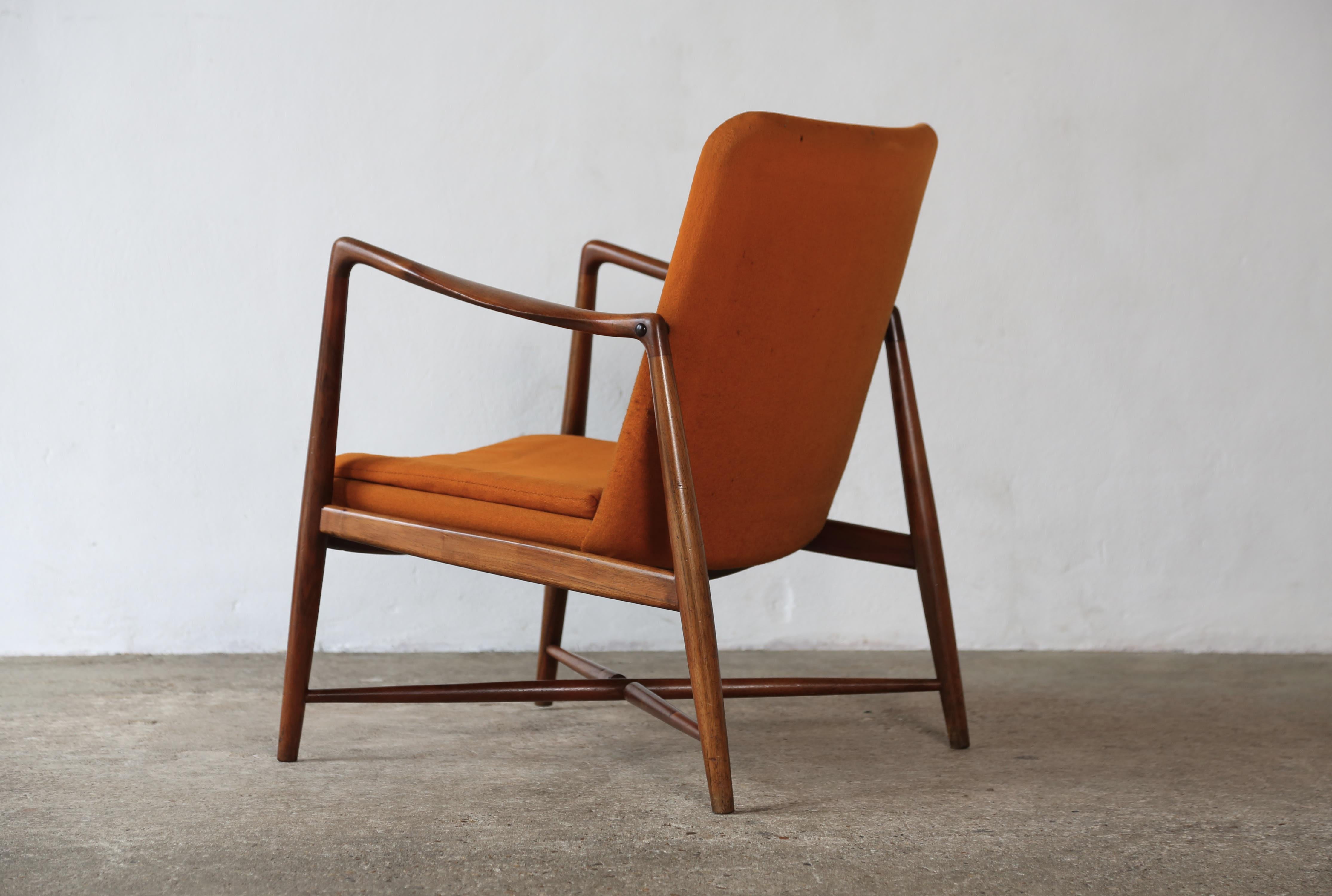Rare Finn Juhl Model BO59 Fireplace Chair, Bovirke, Denmark, 1950s For Sale 6