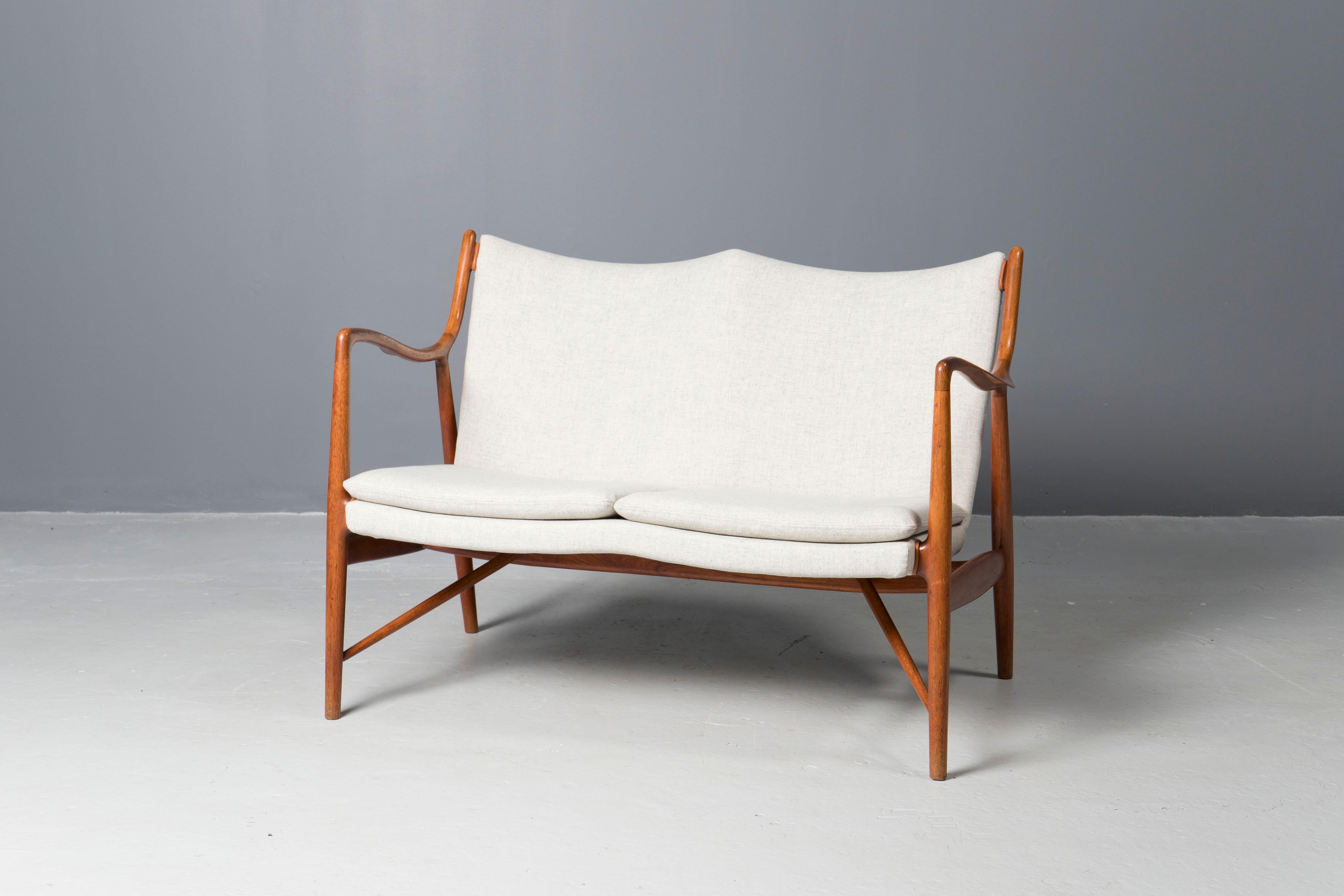 Seltener Finn Juhl, NV45-Sessel (Skandinavische Moderne) im Angebot
