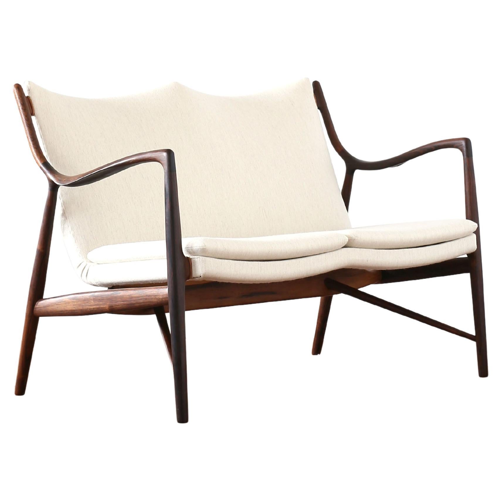 Finn Juhl NV-45 Chair in Rosewood for Niels Vodder, 1945 at 1stDibs ...