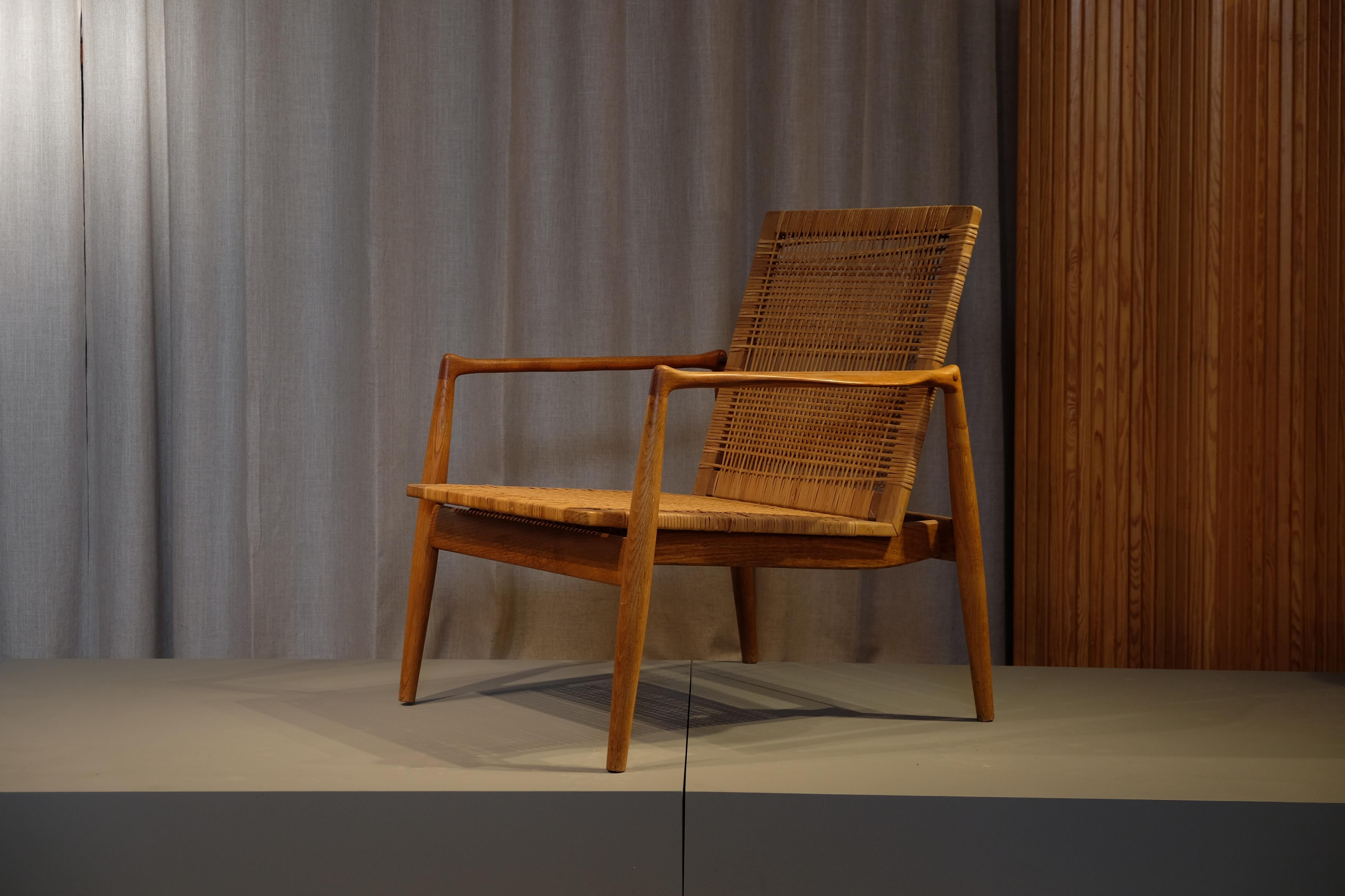 Scandinavian Modern Rare Finn Juhl SW-96 Easy Chair for Cabinetmaker Søren Willadsen, 1950s For Sale
