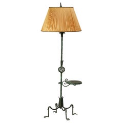 Rare Finnish Iron Floor Lamp Model 811 A by Taidetakomo Hakkarainen, Early 1900s
