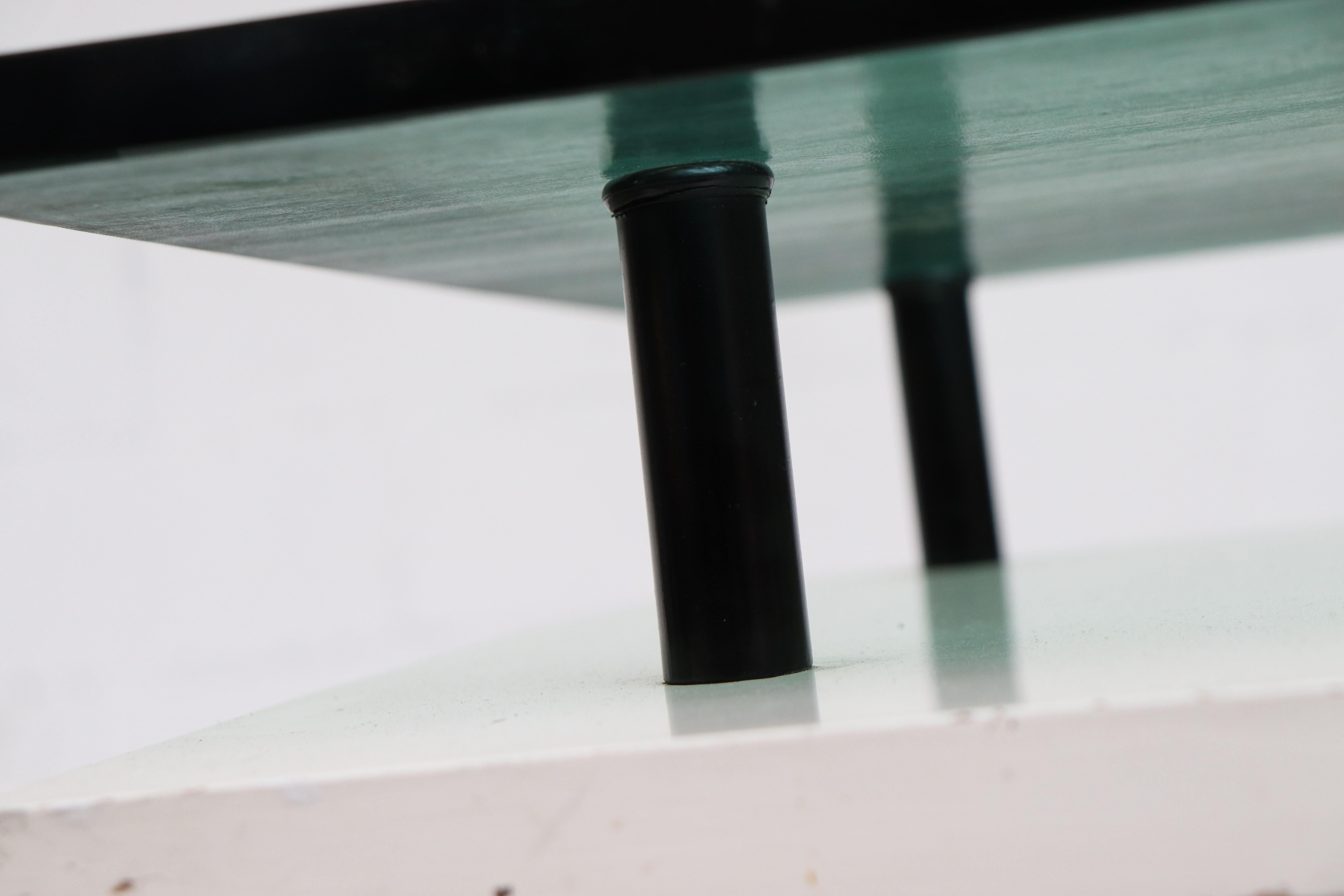 Metal Rare First Editiion Metz & CO Glass Coffee Table by Elmar Berkovich