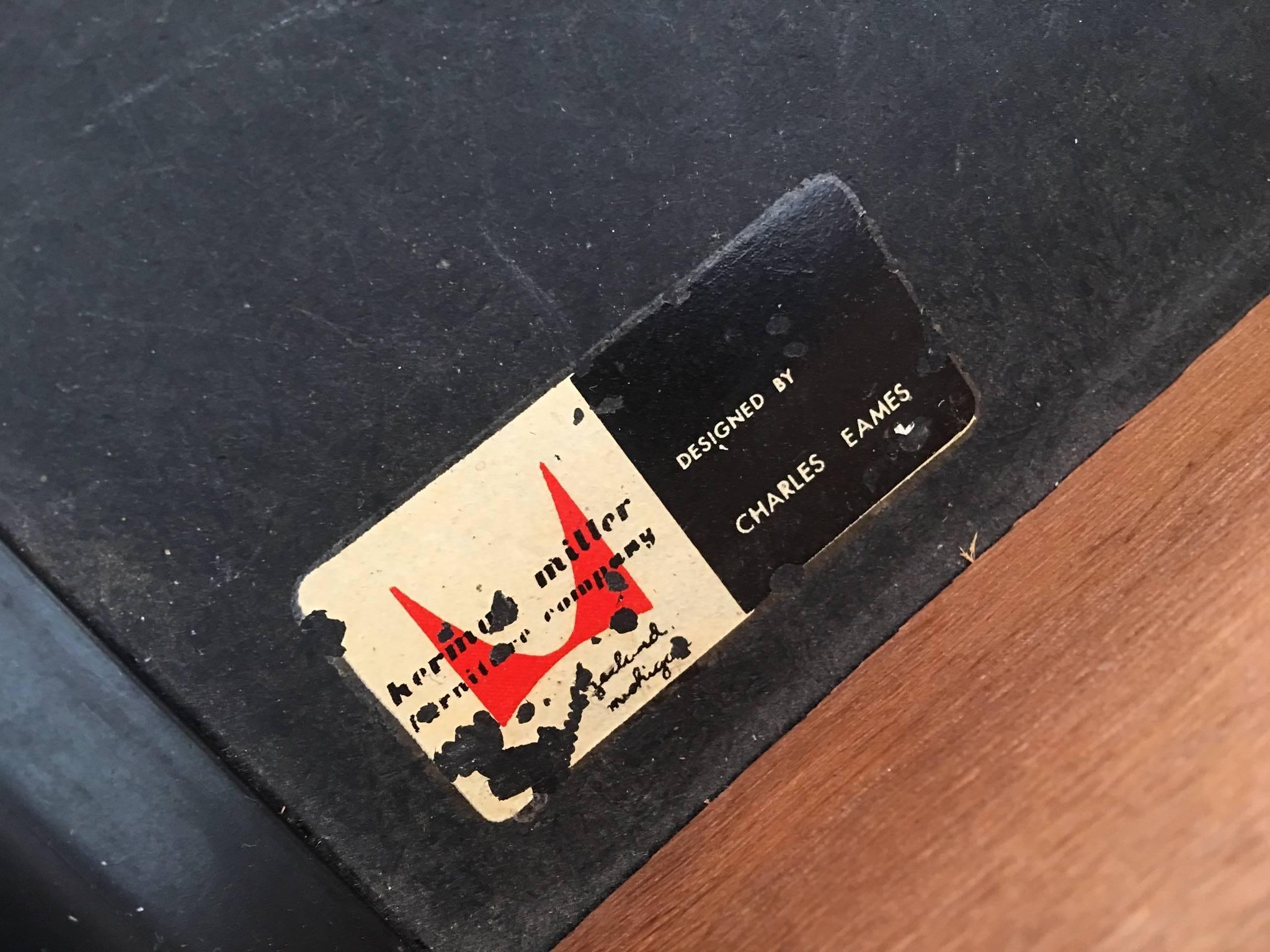 20th Century Rare First Edition Labeled Herman Miller Eames ESU