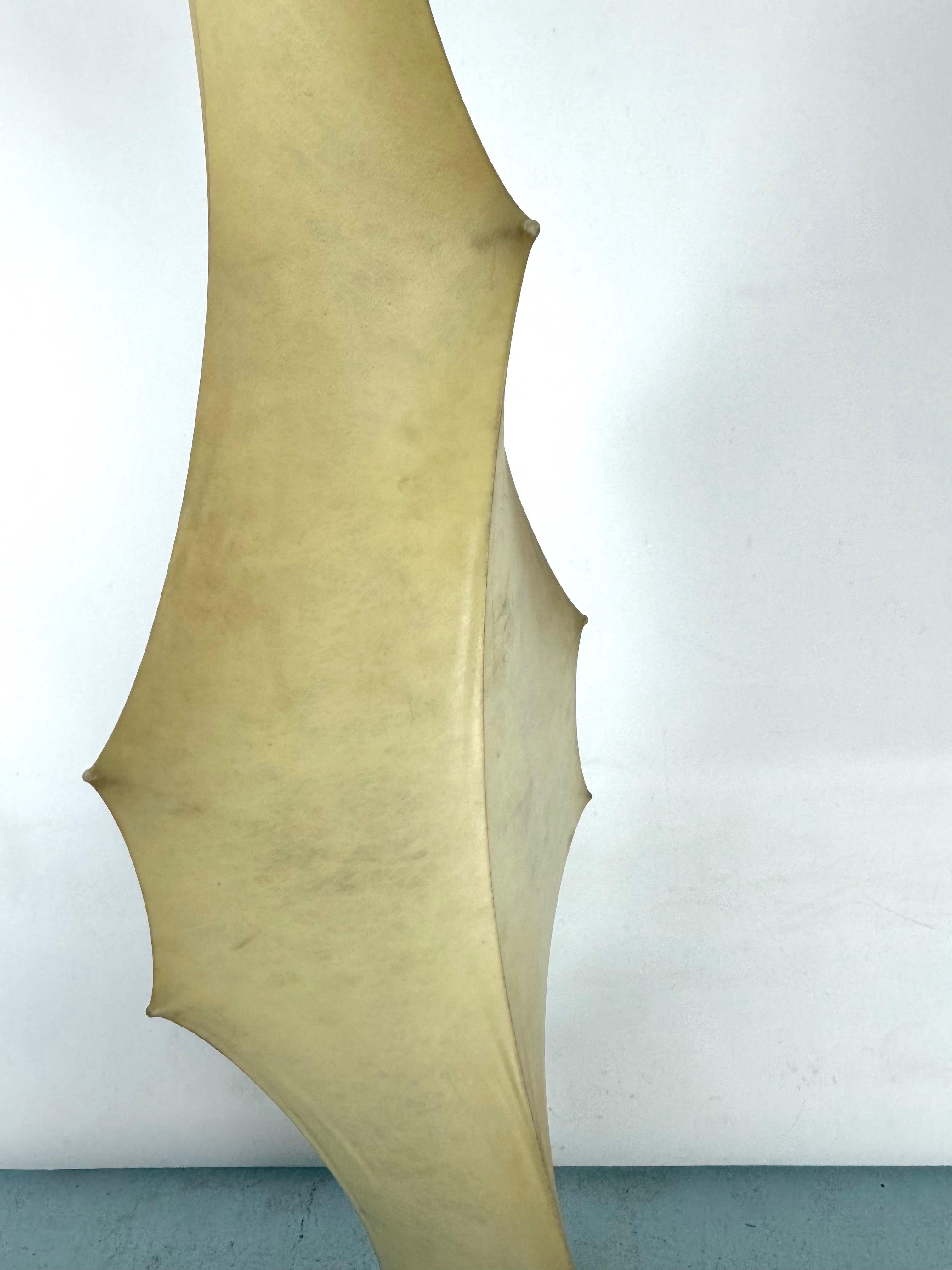 Metal Rare first edition of Fantasma piccolo floor lamp by Tobia Scarpa for Flos.